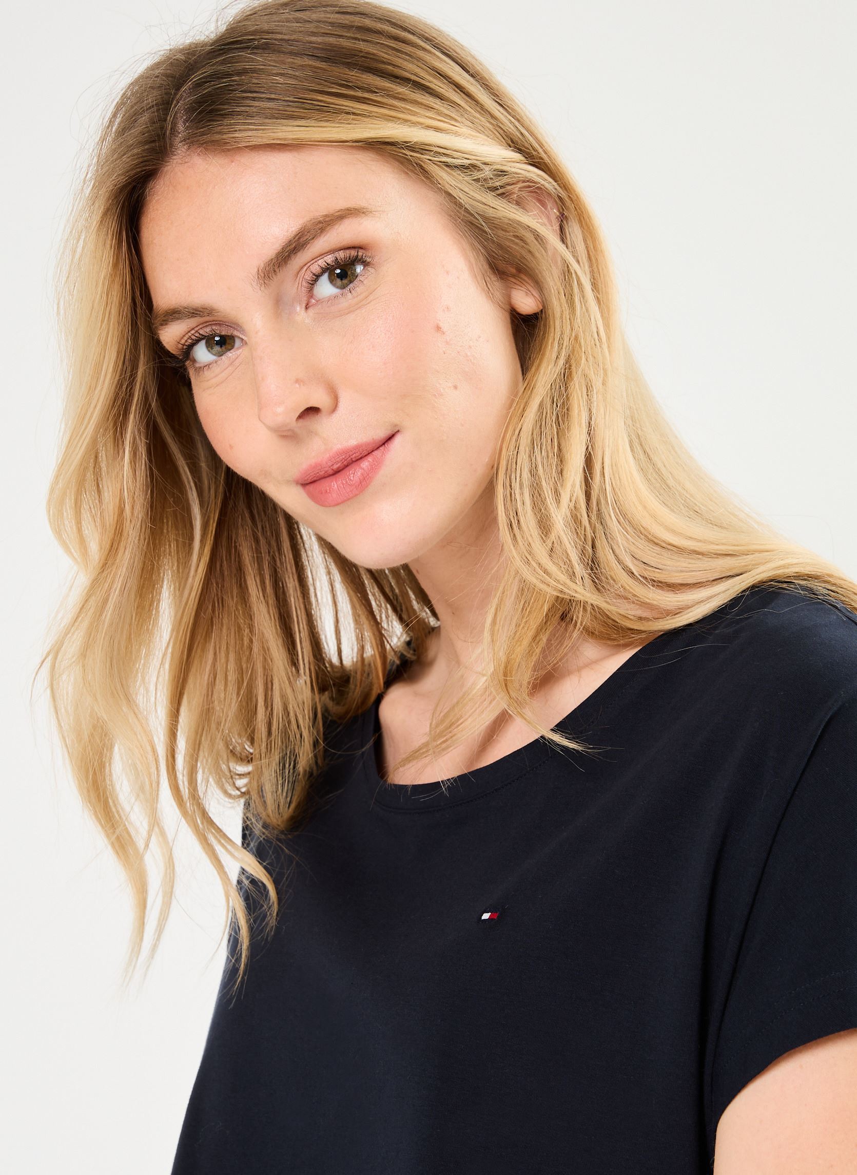 Vêtements Ss Pyj Set Woven femme noir Tommy Hilfiger Vêtements Ss Pyj Set Woven femme noir DESERT SKY / GLOBAL STRIPE ITH