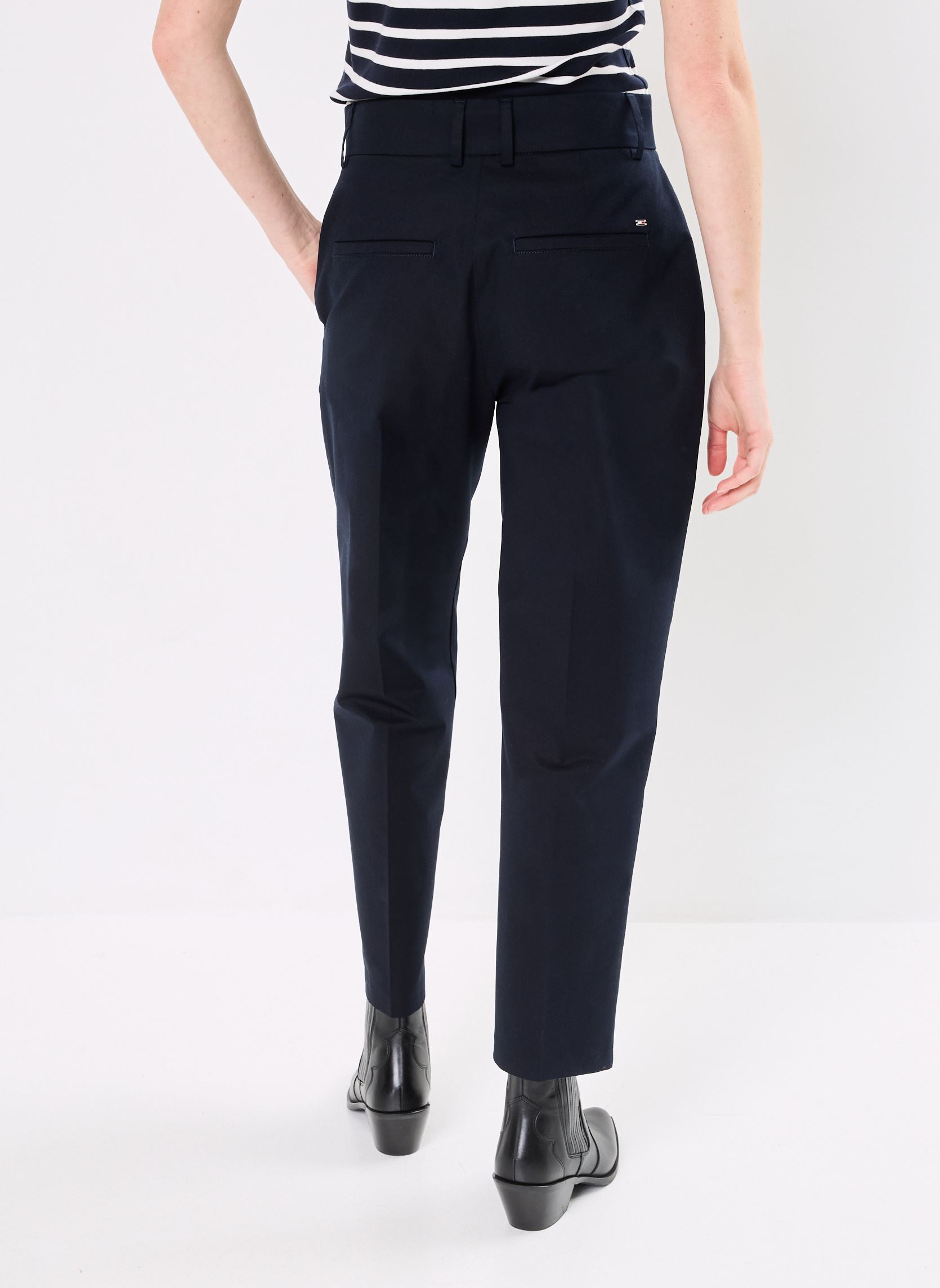 Pantalons chinos Slim Straight Co Chi femme bleu Tommy Hilfiger Pantalons chinos Slim Straight Co Chi femme bleu DESERT SKY