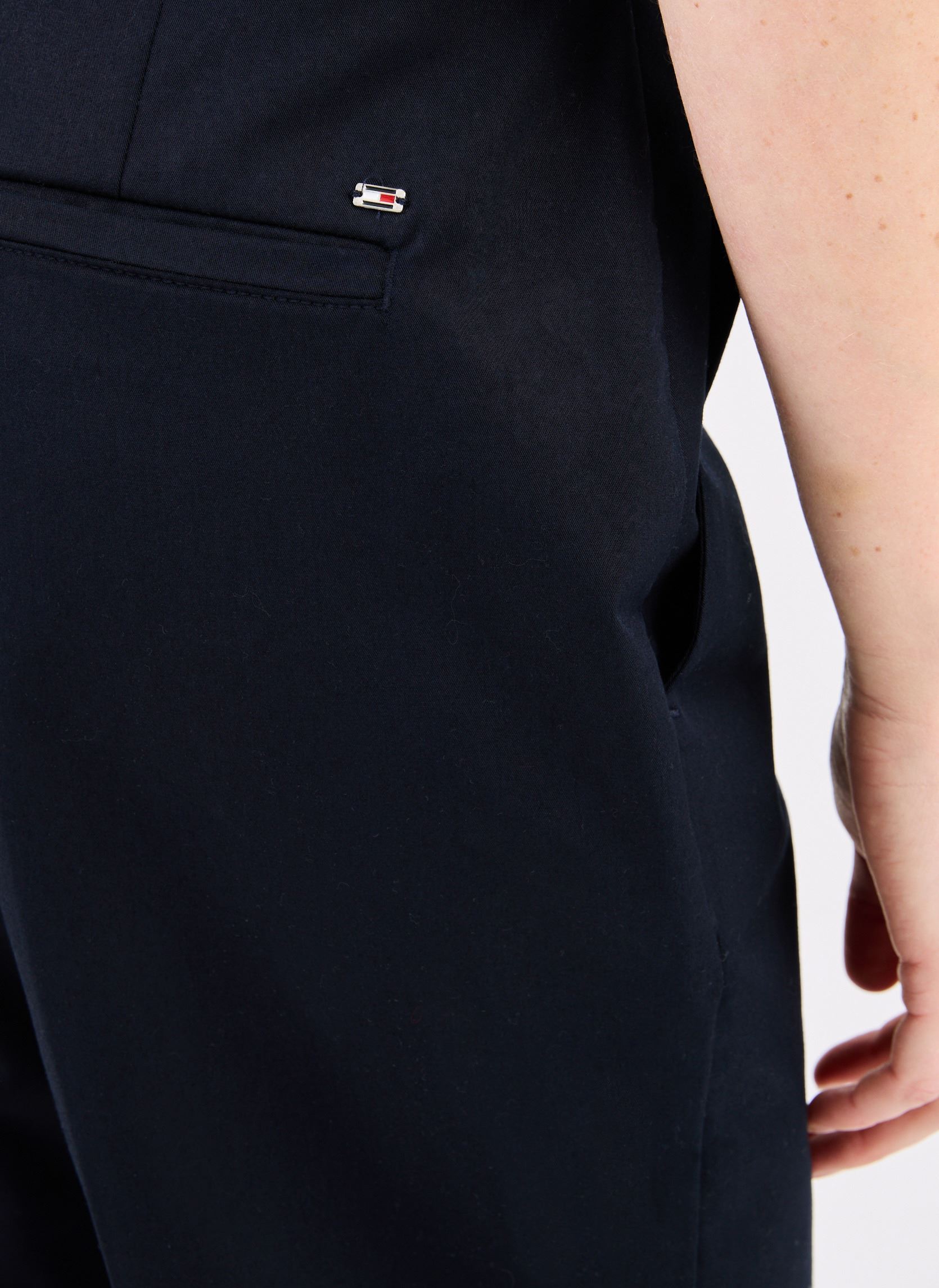 Pantalons chinos Slim Straight Co Chi femme bleu Tommy Hilfiger Pantalons chinos Slim Straight Co Chi femme bleu DESERT SKY