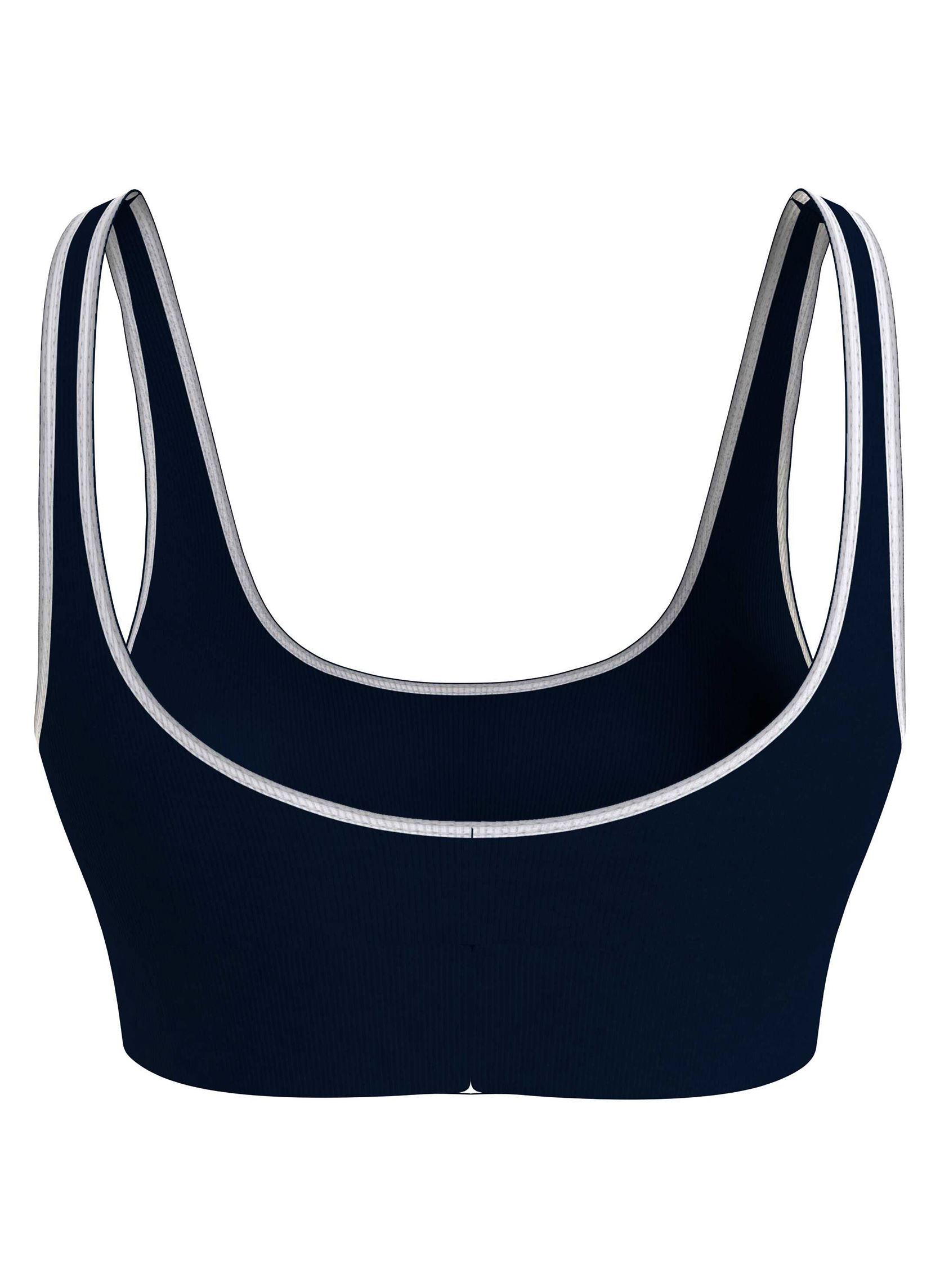 Sportbeha's Unlined Bralette UW0UW05217 dames blauw Tommy Hilfiger Sportbeha's Unlined Bralette UW0UW05217 dames blauw DESERT SKY