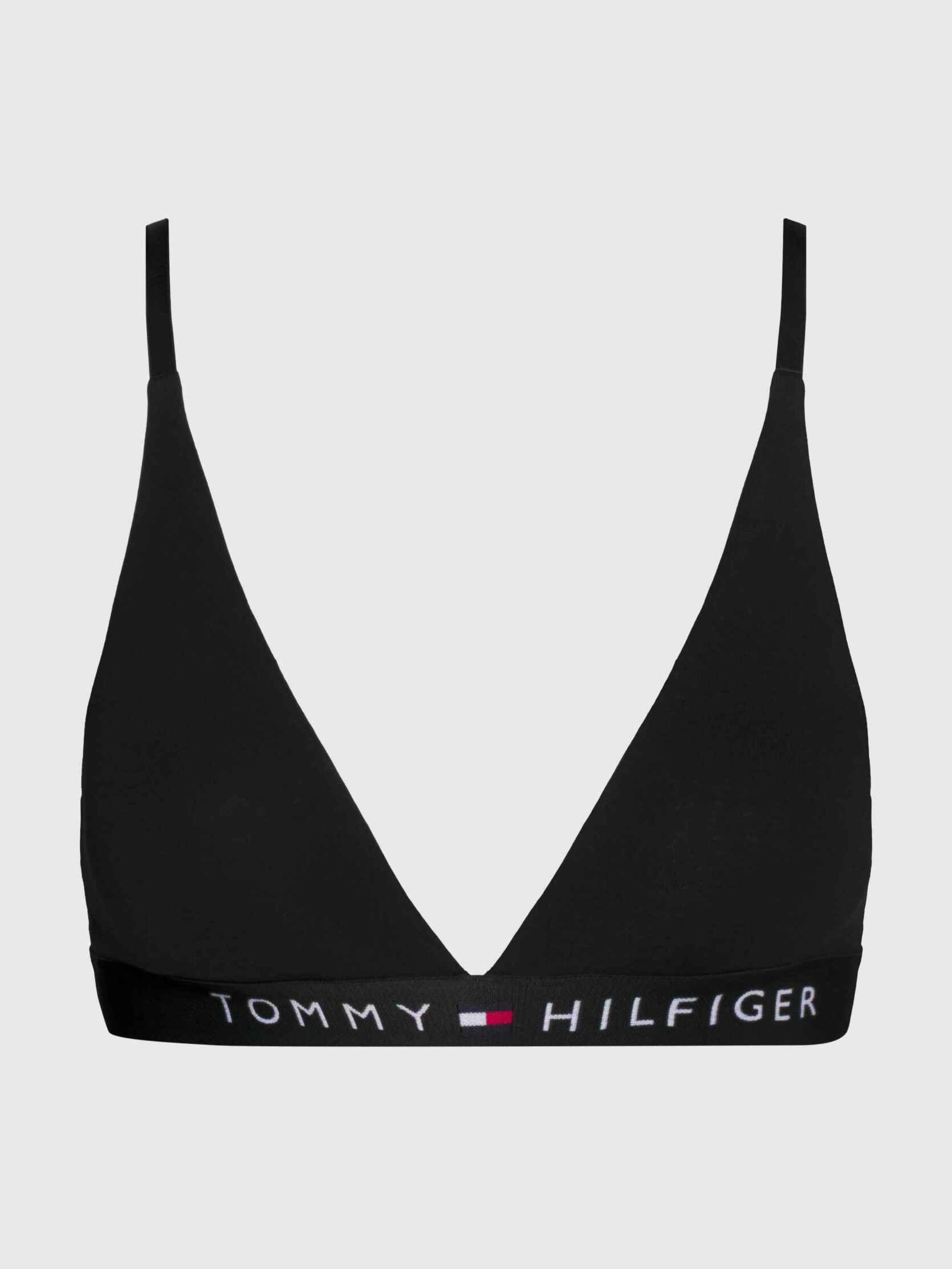 Sportbeha's Unlined Triangle UW0UW04144 dames zwart Tommy Hilfiger Sportbeha's Unlined Triangle UW0UW04144 dames zwart BLACK