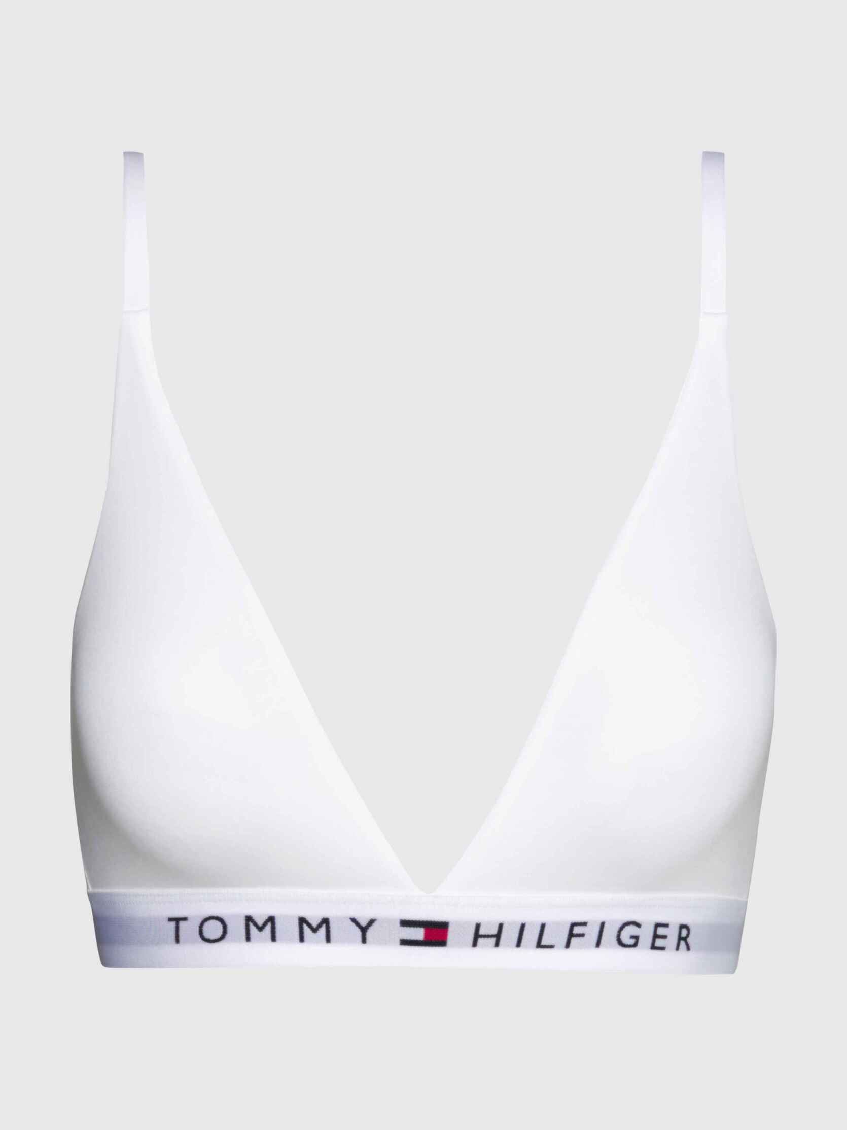Brassières de Sport Unlined Triangle UW0UW04144 femme blanc Tommy Hilfiger Brassières de Sport Unlined Triangle UW0UW04144 femme blanc WHITE