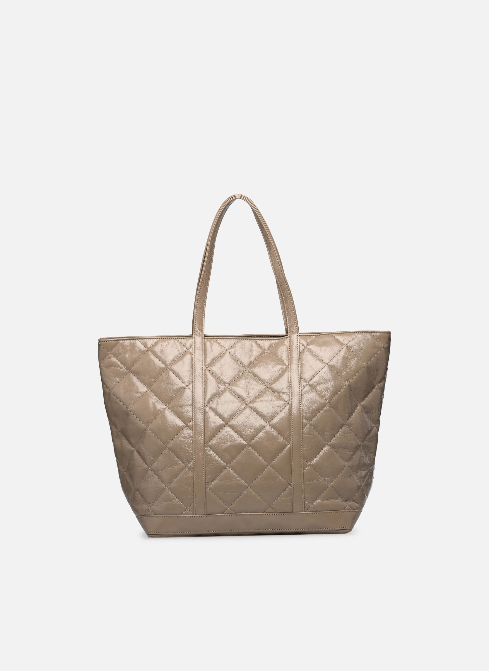 Cabas Cabas XL en Cuir Froisse Matelasse femme beige Vanessa Bruno Cabas Cabas XL en Cuir Froisse Matelasse femme beige TAUPE