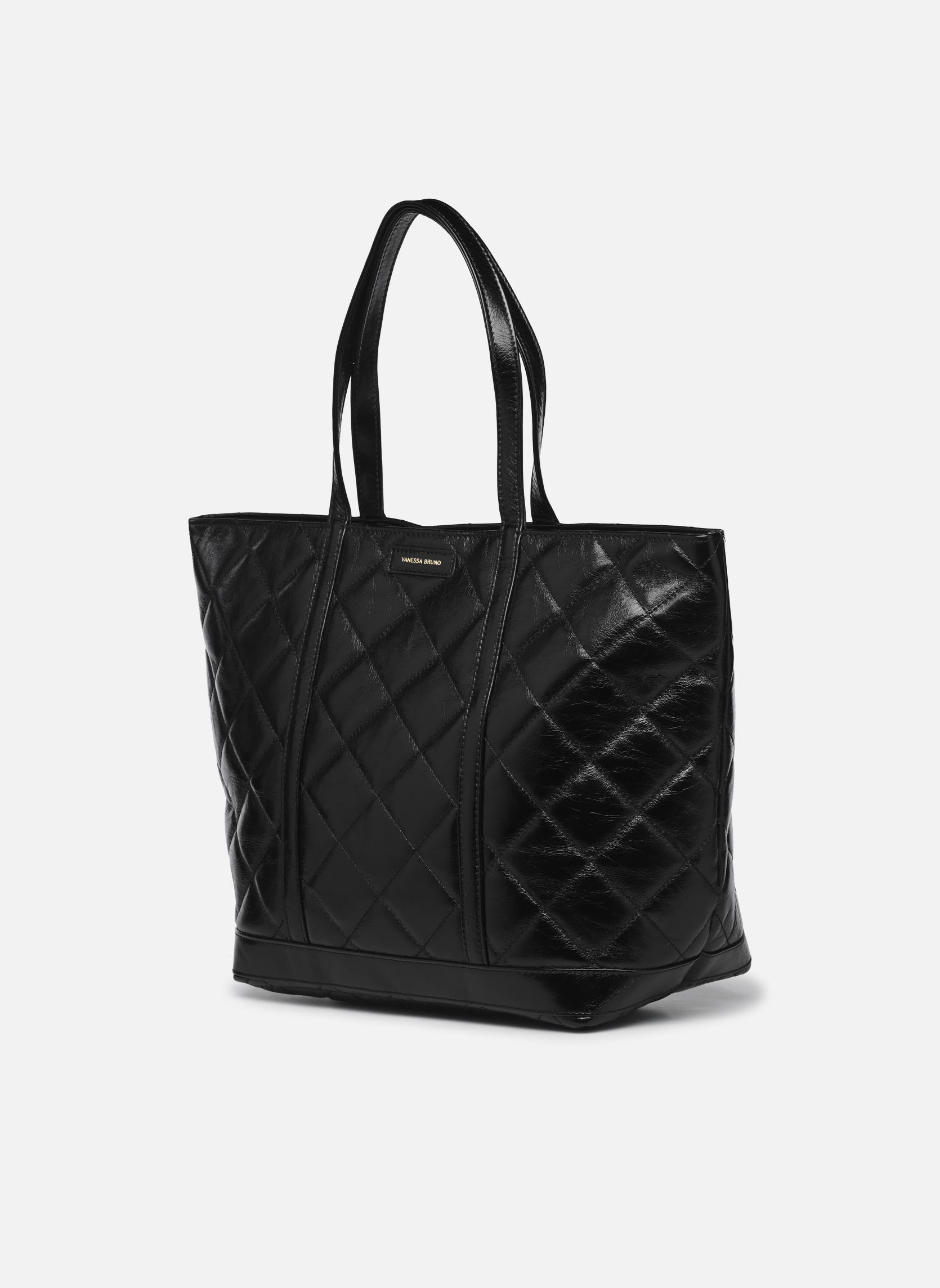 Shopper Cabas XL en Cuir Froisse Matelasse damen schwarz Vanessa Bruno Shopper Cabas XL en Cuir Froisse Matelasse damen schwarz NOIR