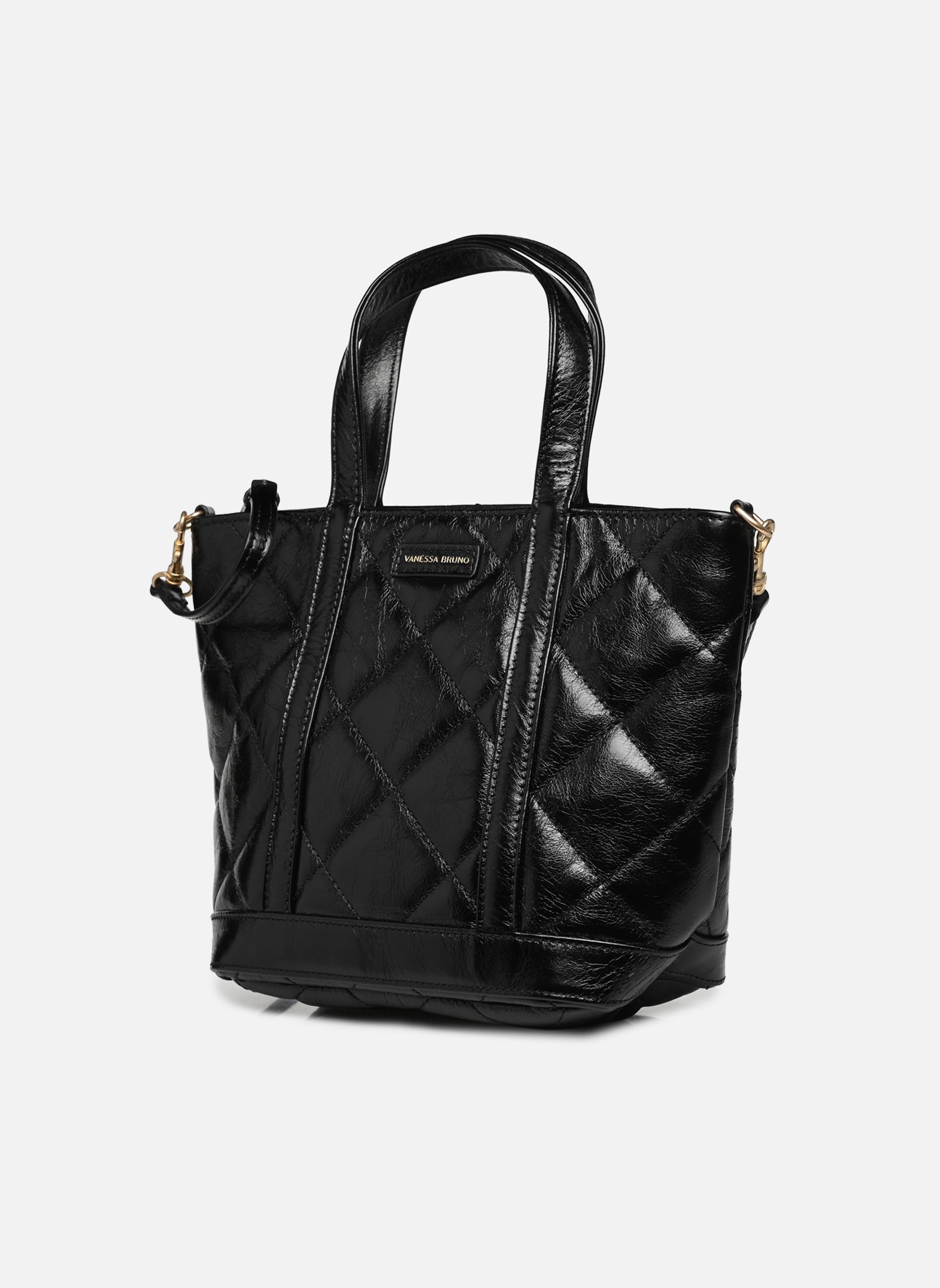 Cabas Cabas S Bandouliene en Cuir Froisse Mate femme noir Vanessa Bruno Cabas Cabas S Bandouliene en Cuir Froisse Mate femme noir NOIR