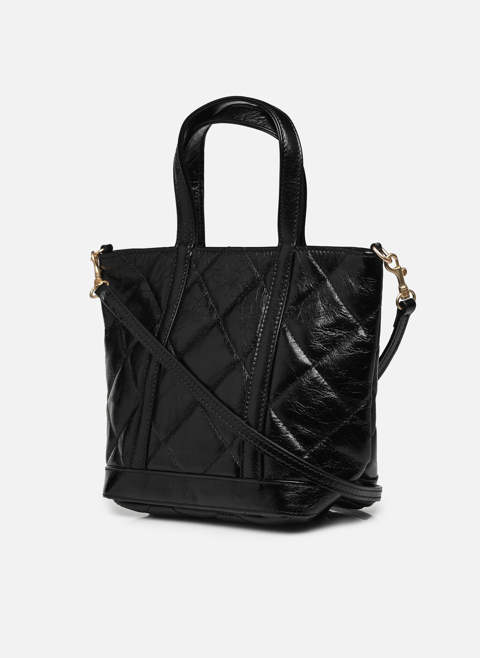 Cabas Cabas S Bandouliene en Cuir Froisse Mate femme noir Vanessa Bruno Cabas Cabas S Bandouliene en Cuir Froisse Mate femme noir NOIR