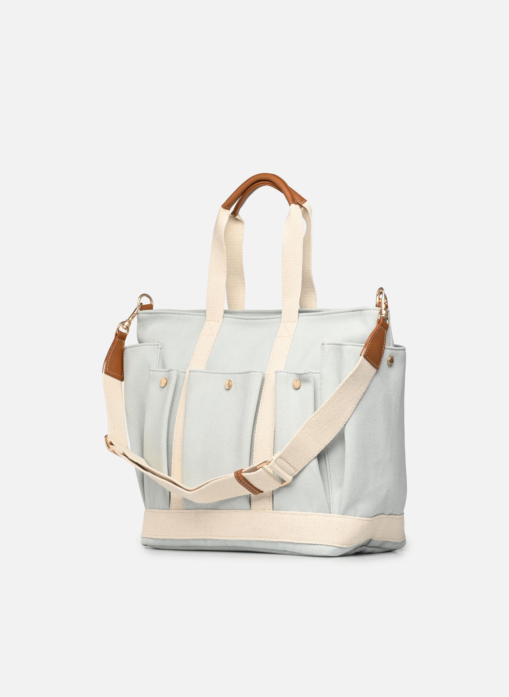 Bolsas de compra Cabas Multipoches GM mujer azul Vanessa Bruno Bolsas de compra Cabas Multipoches GM mujer azul GLACIER
