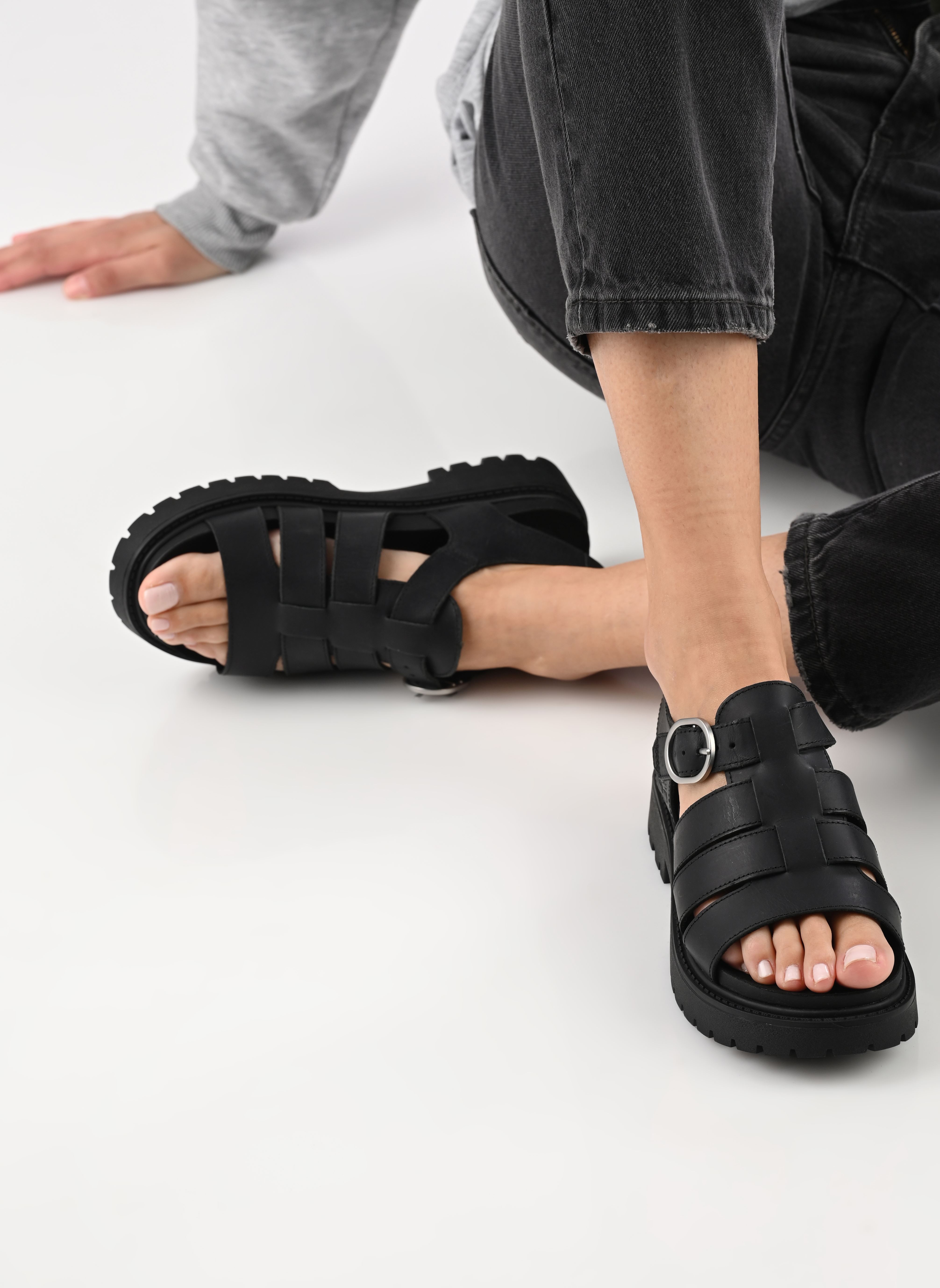 Flache Sandalen Clairemont WayFISHERMAN SANDAL damen schwarz Timberland Flache Sandalen Clairemont WayFISHERMAN SANDAL damen schwarz CLAIREMONT WAY BLACK FULL GRAI