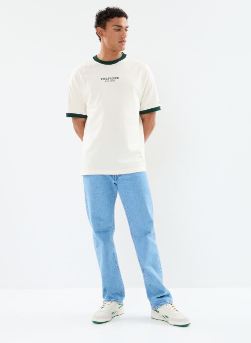 Tommy Hilfiger Monotype Ringer Tee MW0MW34396 (beige) - Bekleidung  