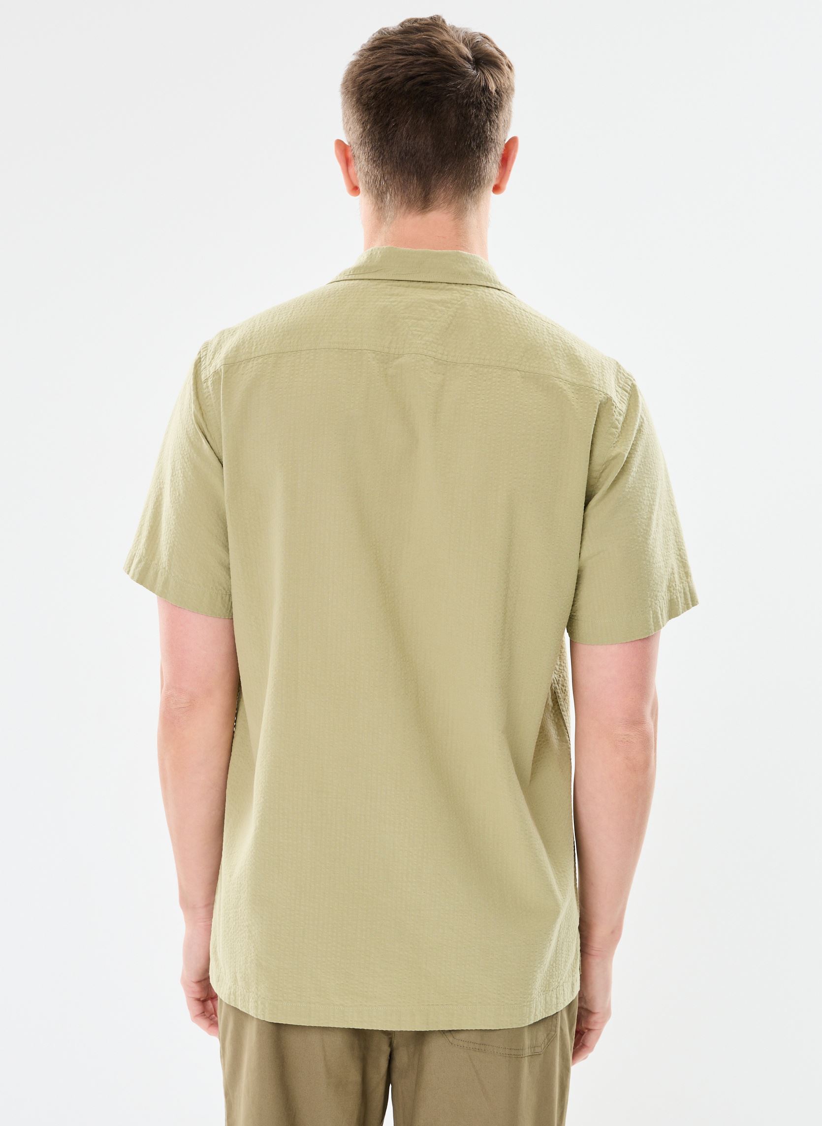 Hemden Seersucker Solid Shi heren groen Tommy Hilfiger Hemden Seersucker Solid Shi heren groen FADED OLIVE
