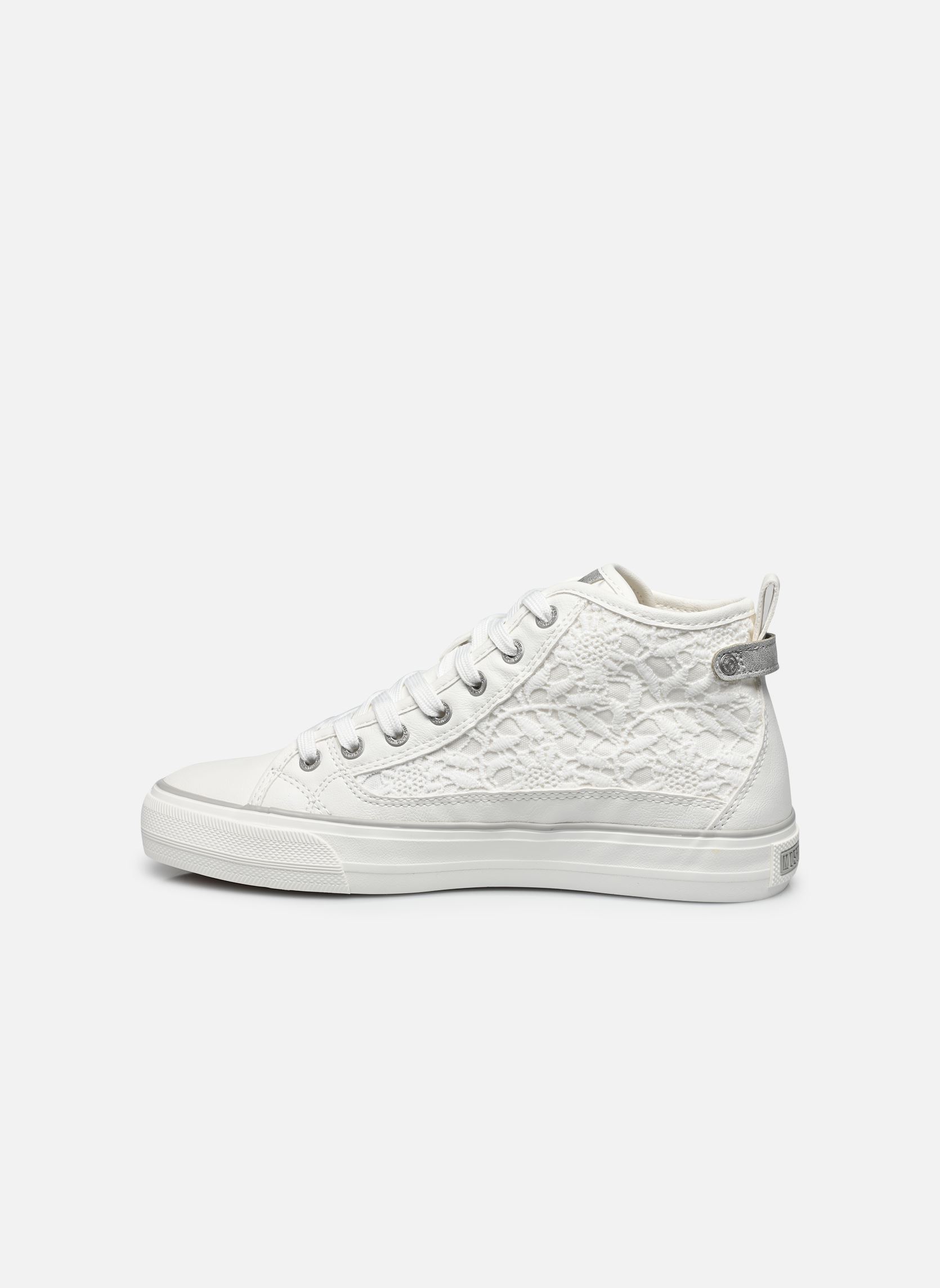 Baskets montantes 1272502 femme blanc Mustang shoes Baskets montantes 1272502 femme blanc Blanc