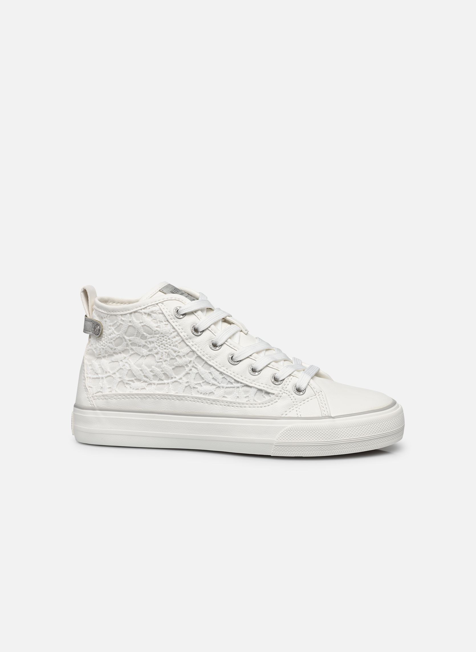 Baskets montantes 1272502 femme blanc Mustang shoes Baskets montantes 1272502 femme blanc Blanc