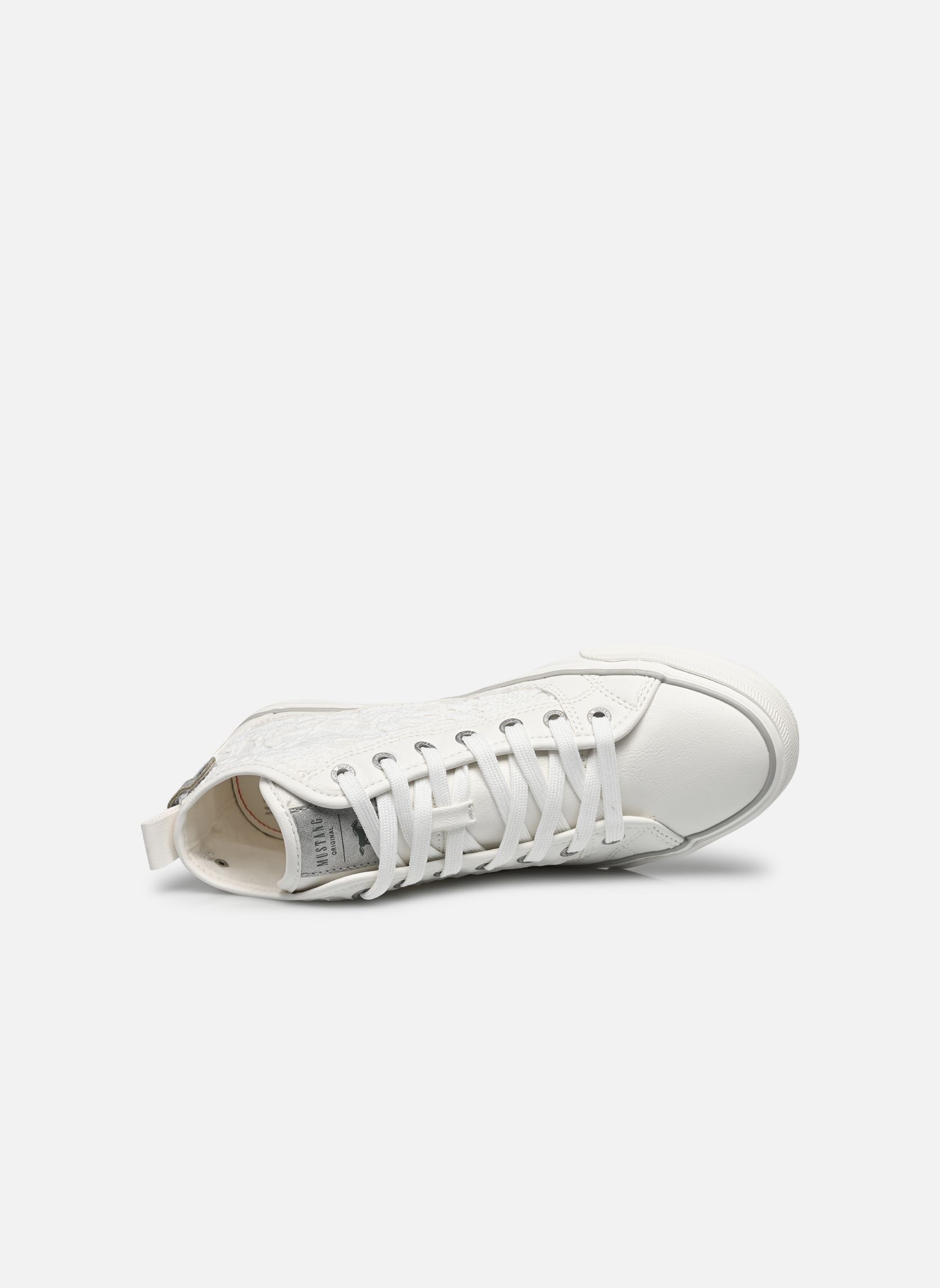Baskets montantes 1272502 femme blanc Mustang shoes Baskets montantes 1272502 femme blanc Blanc