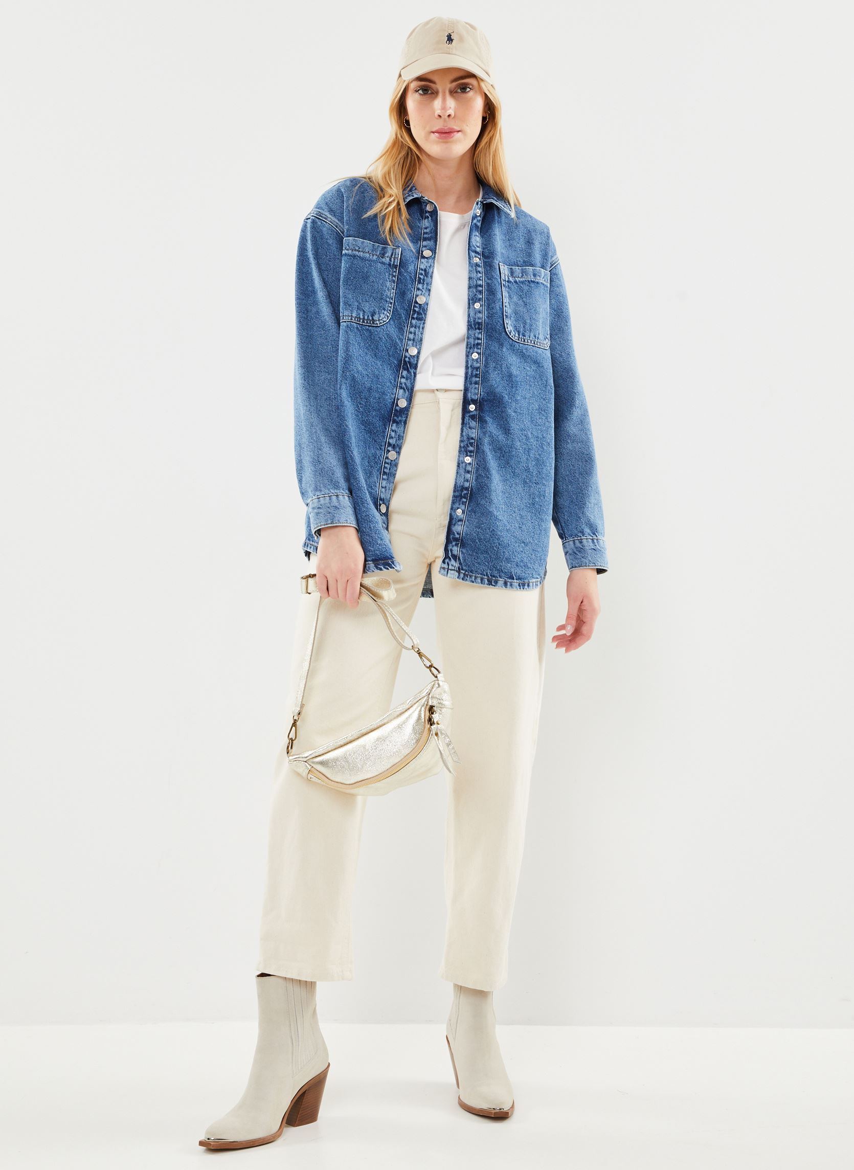 Jeansjacken Nmalva L/S Denim Shacket Az351Mb Noos damen blau Noisy May Jeansjacken Nmalva L/S Denim Shacket Az351Mb Noos damen blau Medium Blue Denim