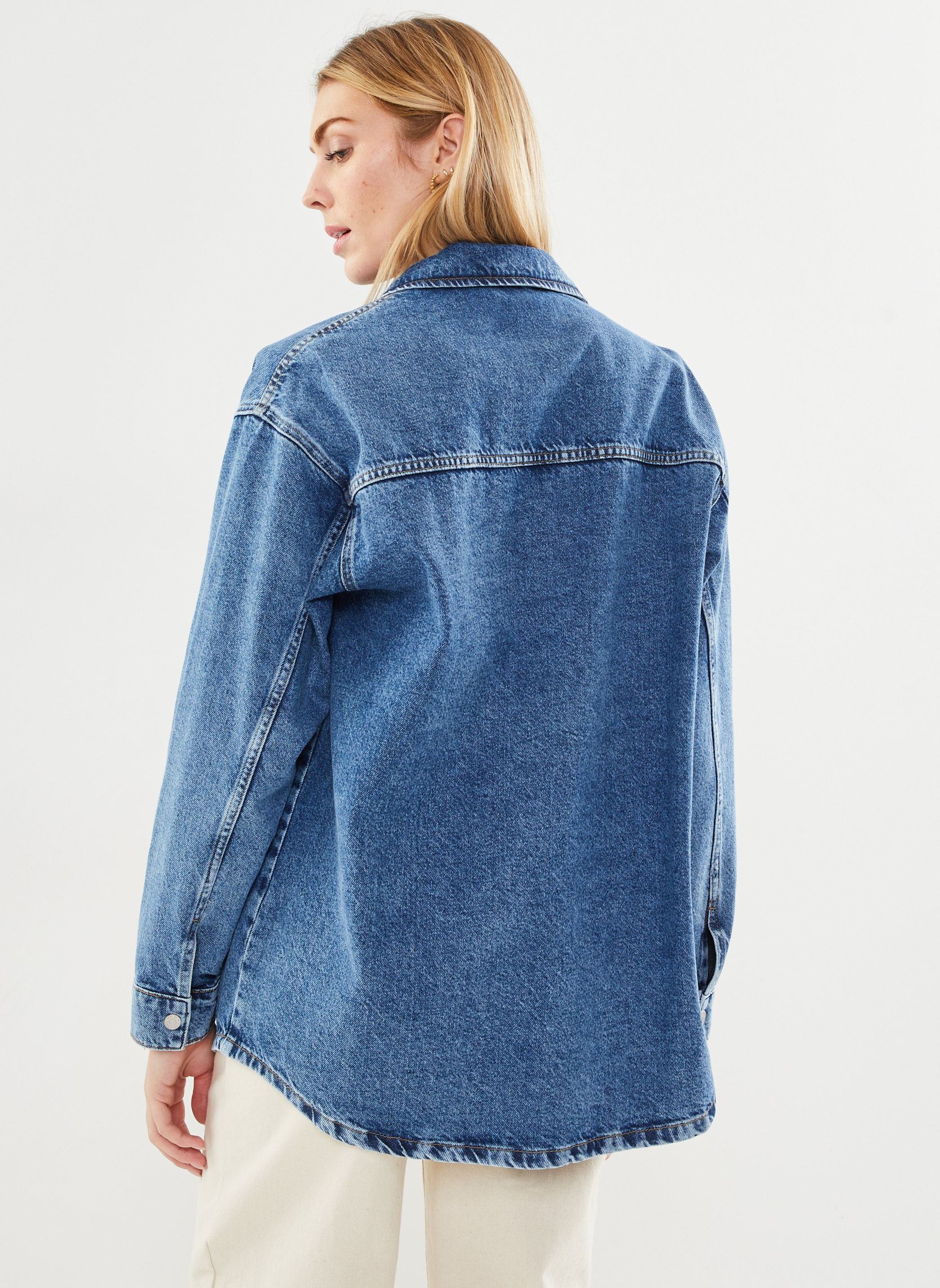 Jeansjacken Nmalva L/S Denim Shacket Az351Mb Noos damen blau Noisy May Jeansjacken Nmalva L/S Denim Shacket Az351Mb Noos damen blau Medium Blue Denim