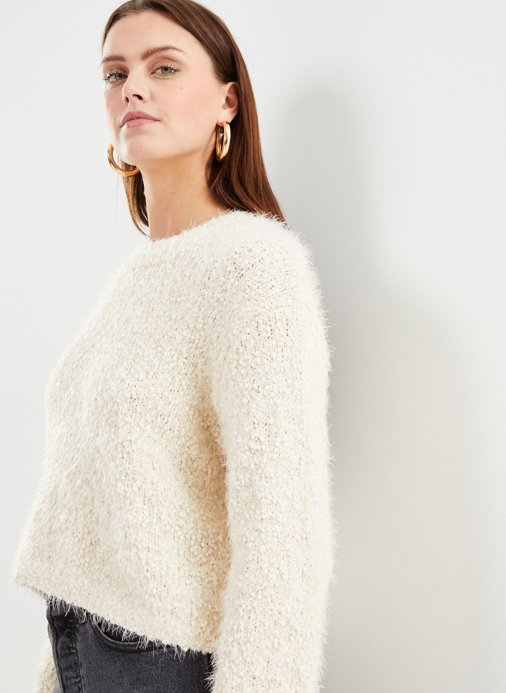 Pullover Nmsassy L/S O-Neck Knit Noos damen beige Noisy May Pullover Nmsassy L/S O-Neck Knit Noos damen beige Eggnog