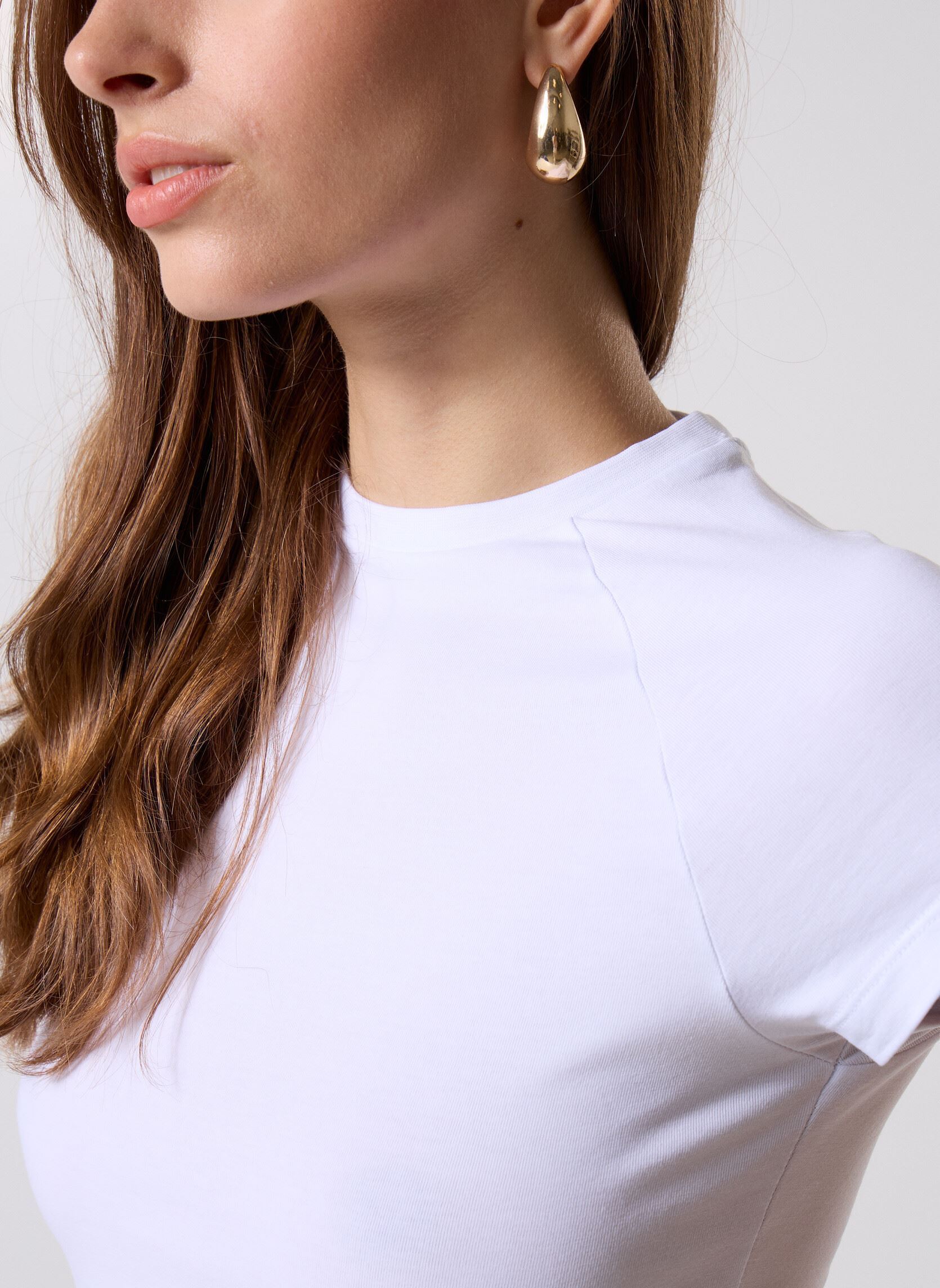 Tee-shirts manches courtes Nmkatinka S/S Raglan Top Fwd Jrs Noos femme blanc Noisy May Tee-shirts manches courtes Nmkatinka S/S Raglan Top Fwd Jrs Noos femme blanc Bright white