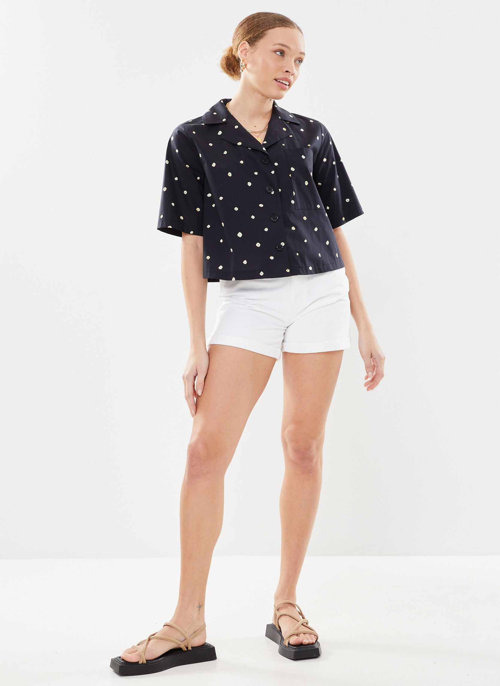 Shorts Nmsmiley Nw Shorts Vi442Bw Noos dames wit Noisy May Shorts Nmsmiley Nw Shorts Vi442Bw Noos dames wit Bright white