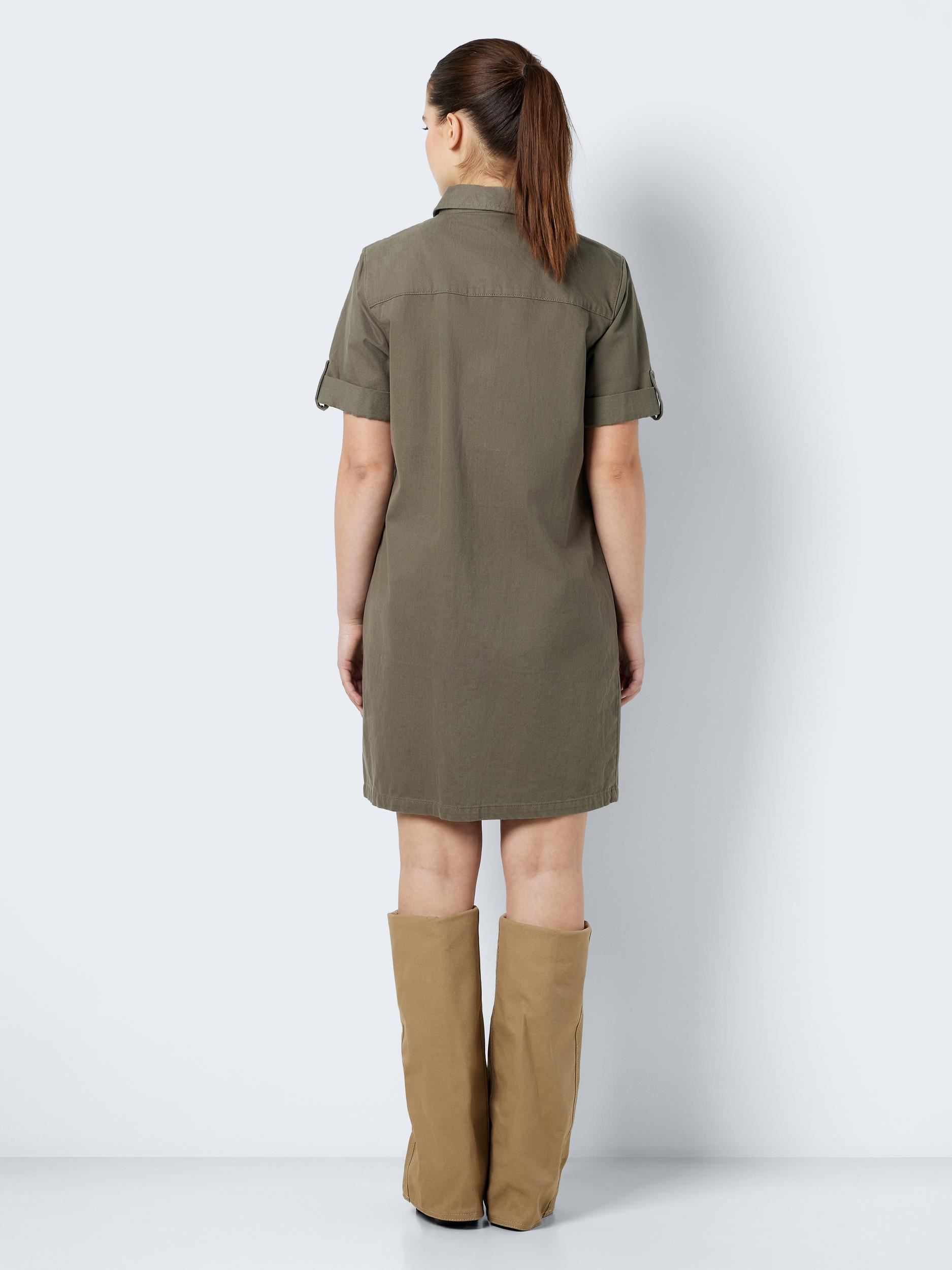Robes Chemise Nmnew Signe S/S Denim Dress Clr Noos femme vert Noisy May Robes Chemise Nmnew Signe S/S Denim Dress Clr Noos femme vert Kalamata