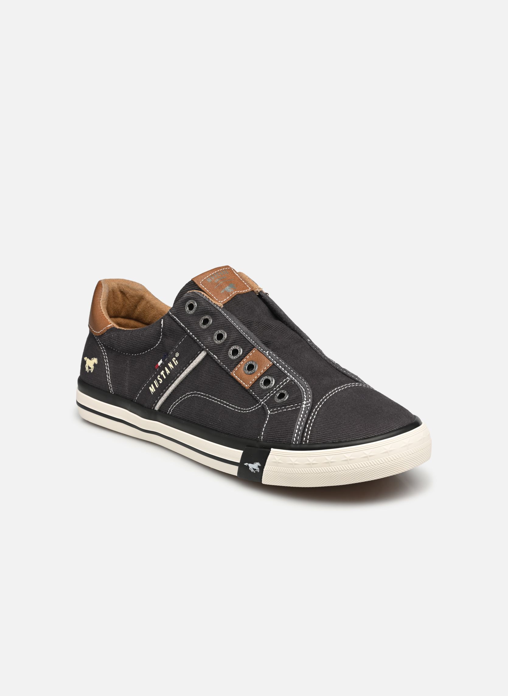 Leinen-Sneaker 4072404 herren blau Mustang shoes Leinen-Sneaker 4072404 herren blau NOIR