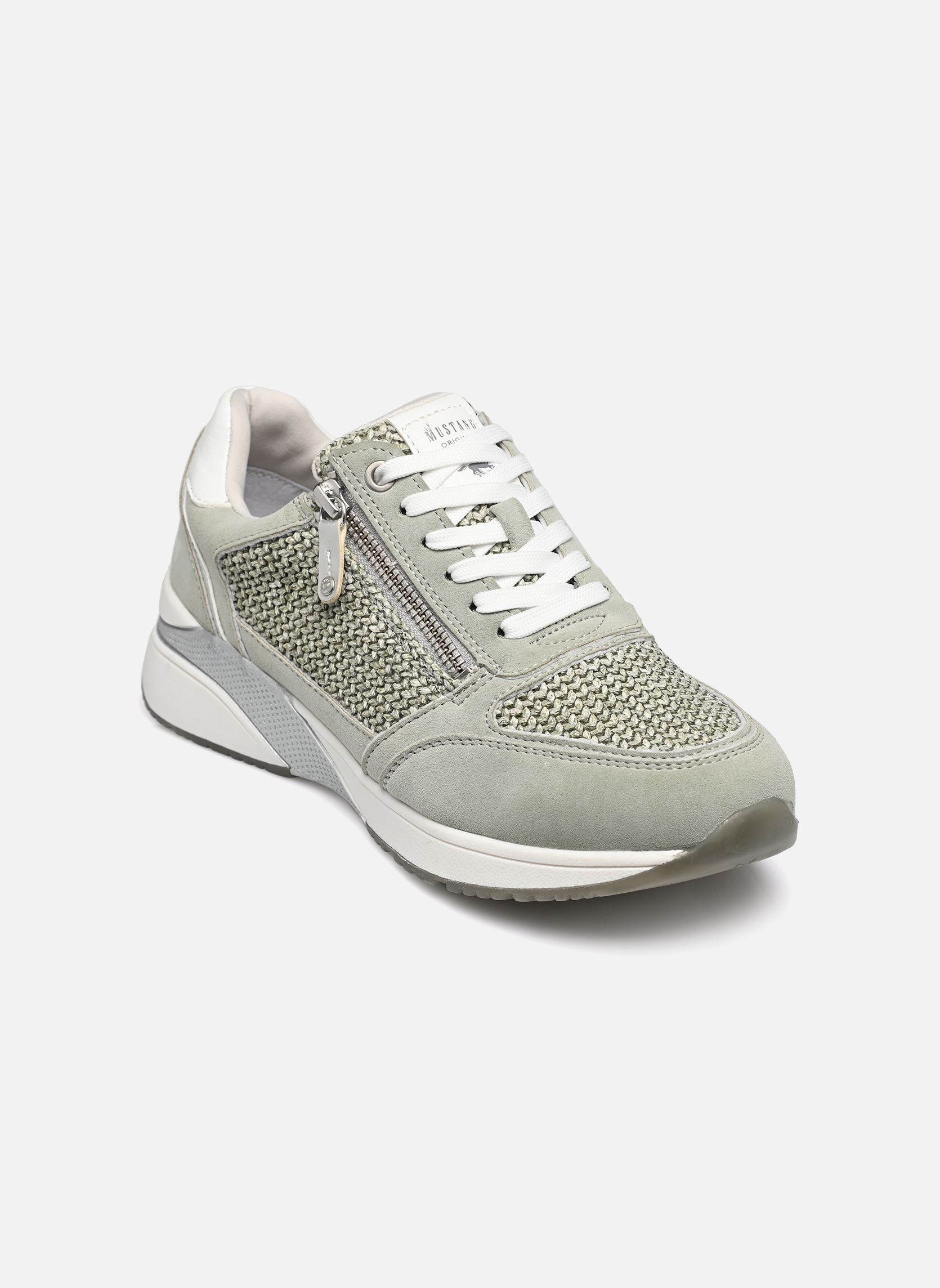 Baskets basses 1358316 femme vert Mustang shoes Baskets basses 1358316 femme vert pastellgruen