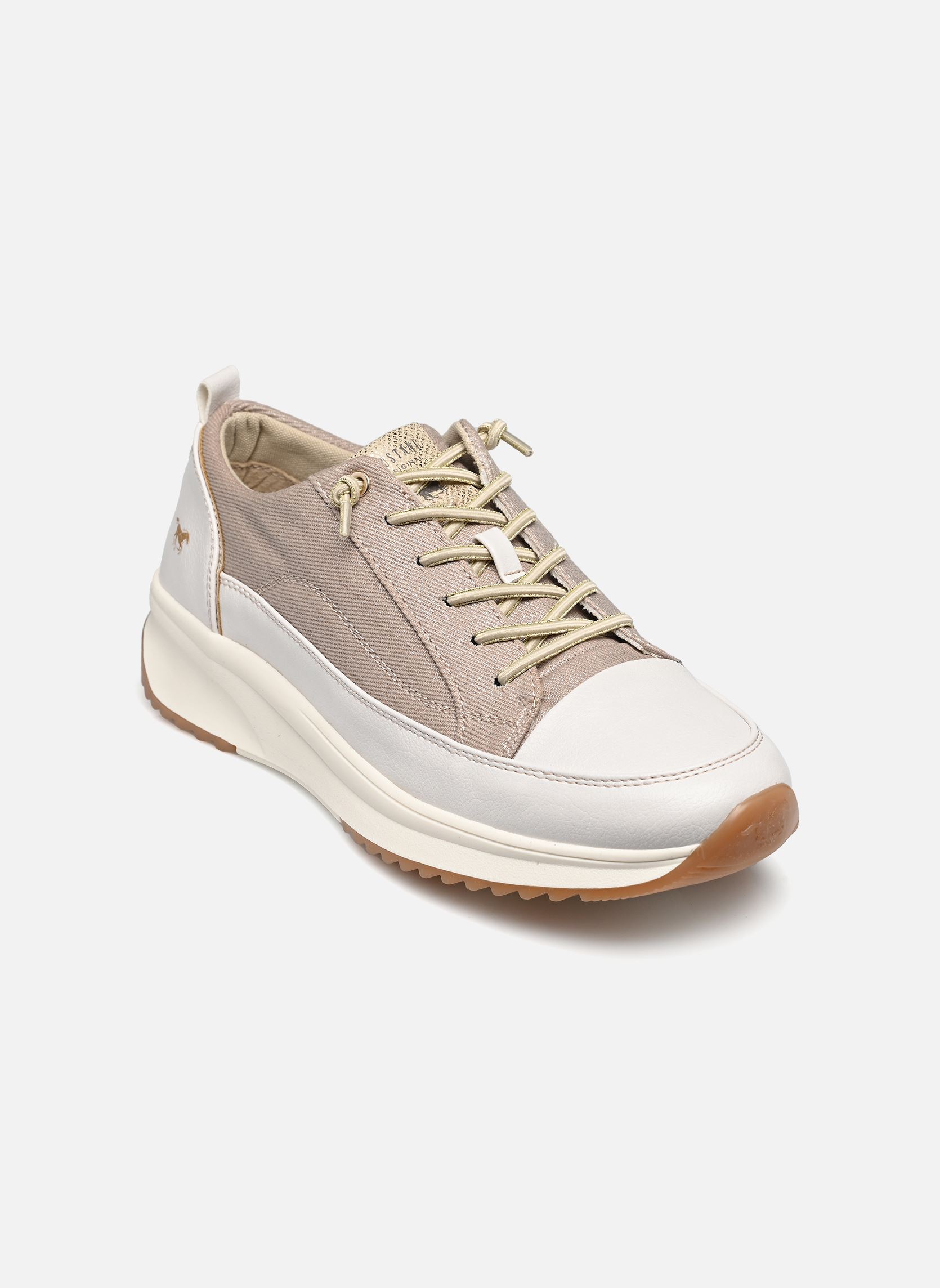 Baskets basses 1458302 femme or et bronze Mustang shoes Baskets basses 1458302 femme or et bronze Or