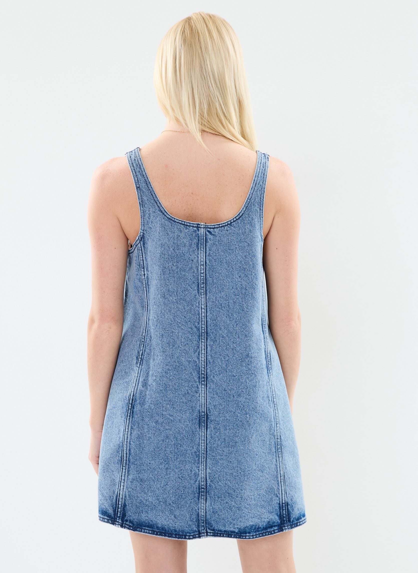 Jurken Nmlilje Strap Denim Dress Vi474Mb dames blauw Noisy May Jurken Nmlilje Strap Denim Dress Vi474Mb dames blauw MEDIUM BLUE DENIM