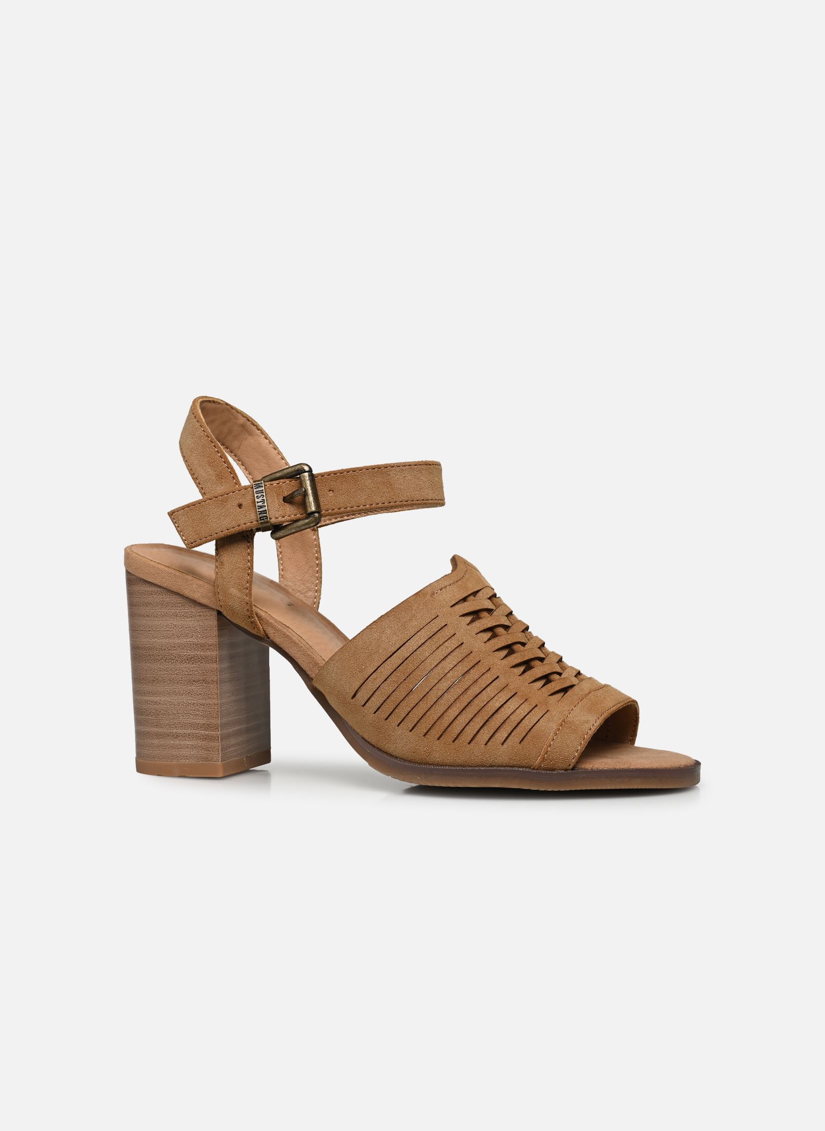 Sandalen 1492804 dames bruin Mustang shoes Sandalen 1492804 dames bruin Brun clair