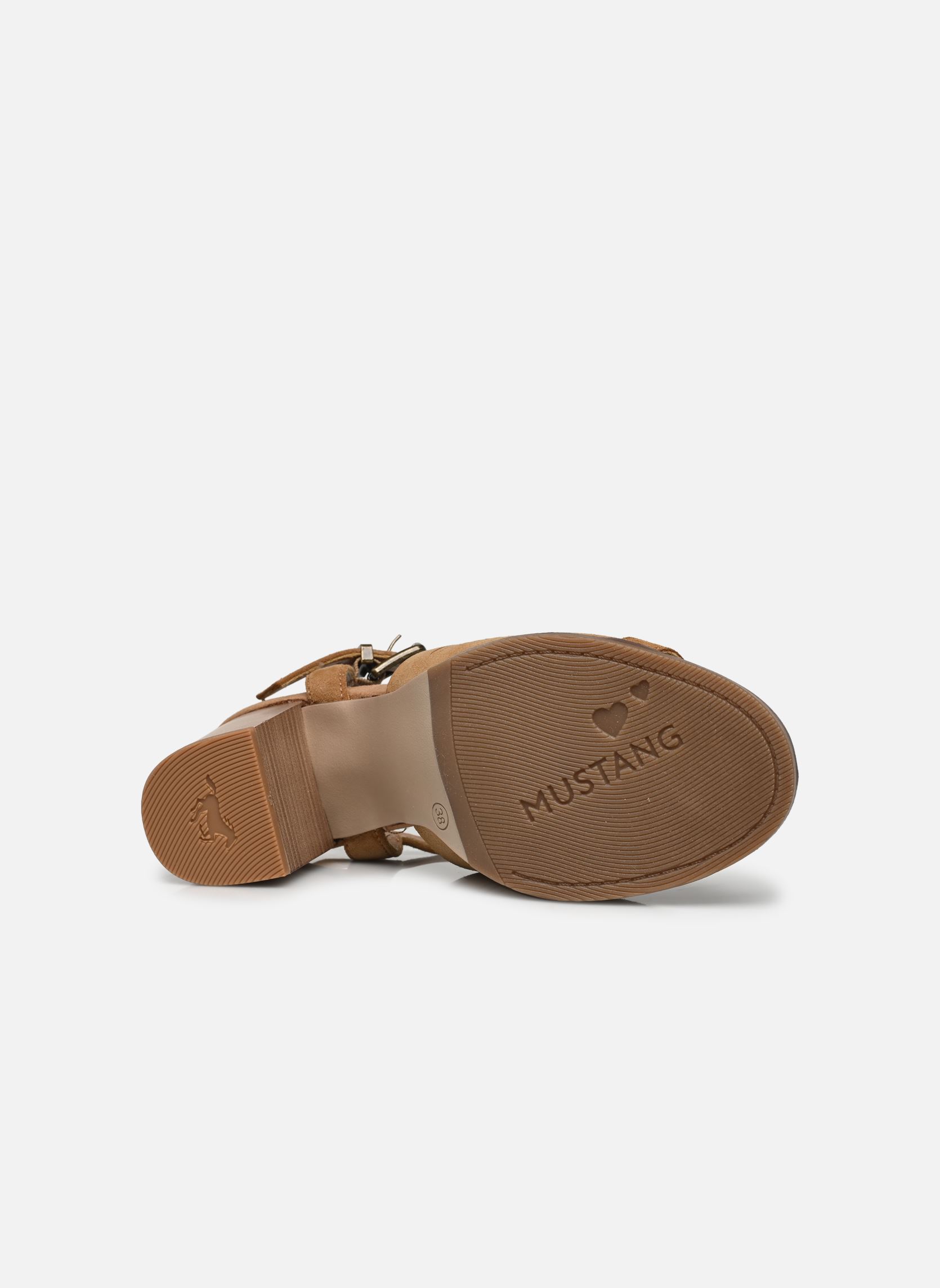 Sandalen 1492804 dames bruin Mustang shoes Sandalen 1492804 dames bruin Brun clair