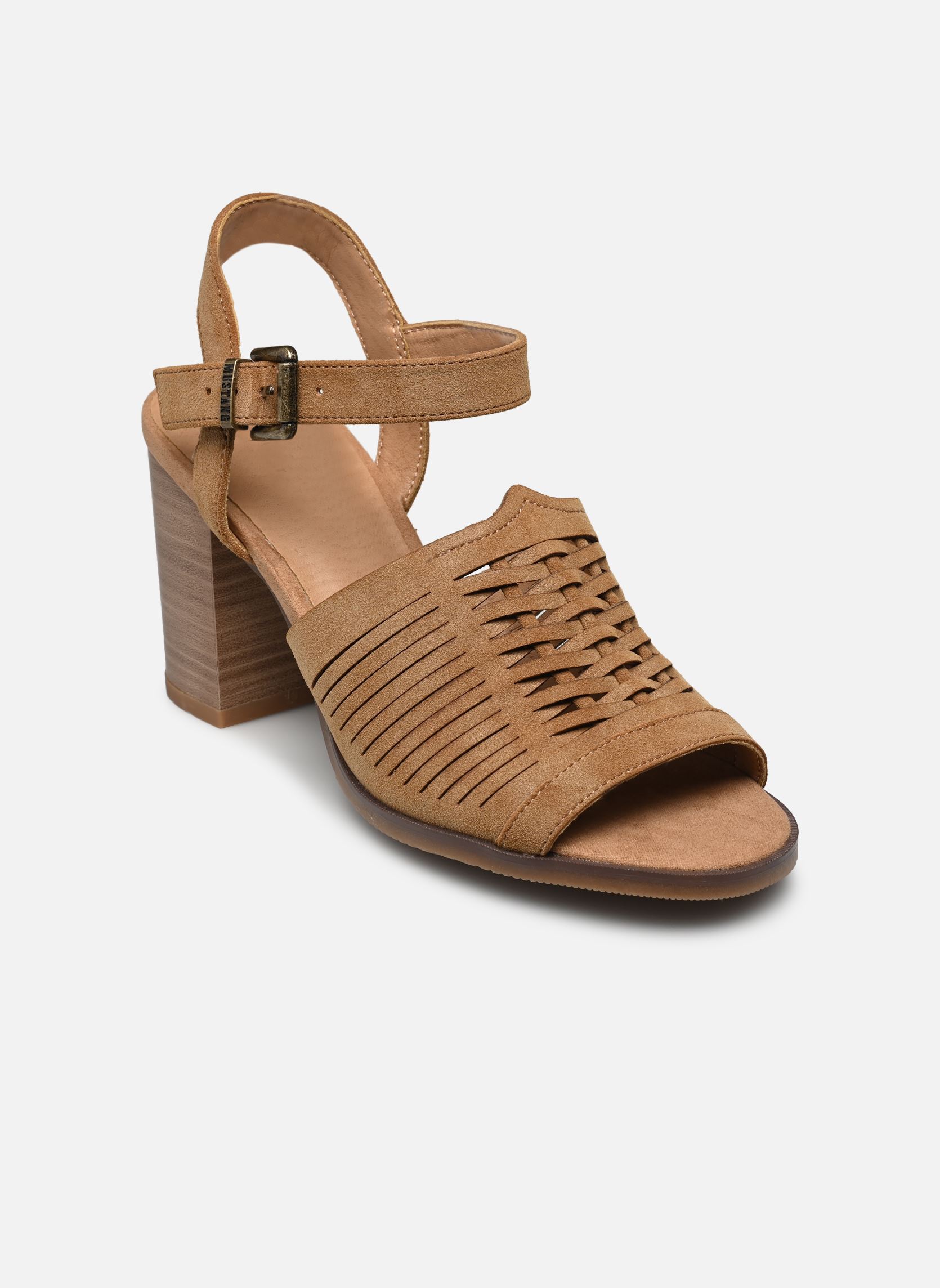 Sandalen 1492804 dames bruin Mustang shoes Sandalen 1492804 dames bruin Brun clair