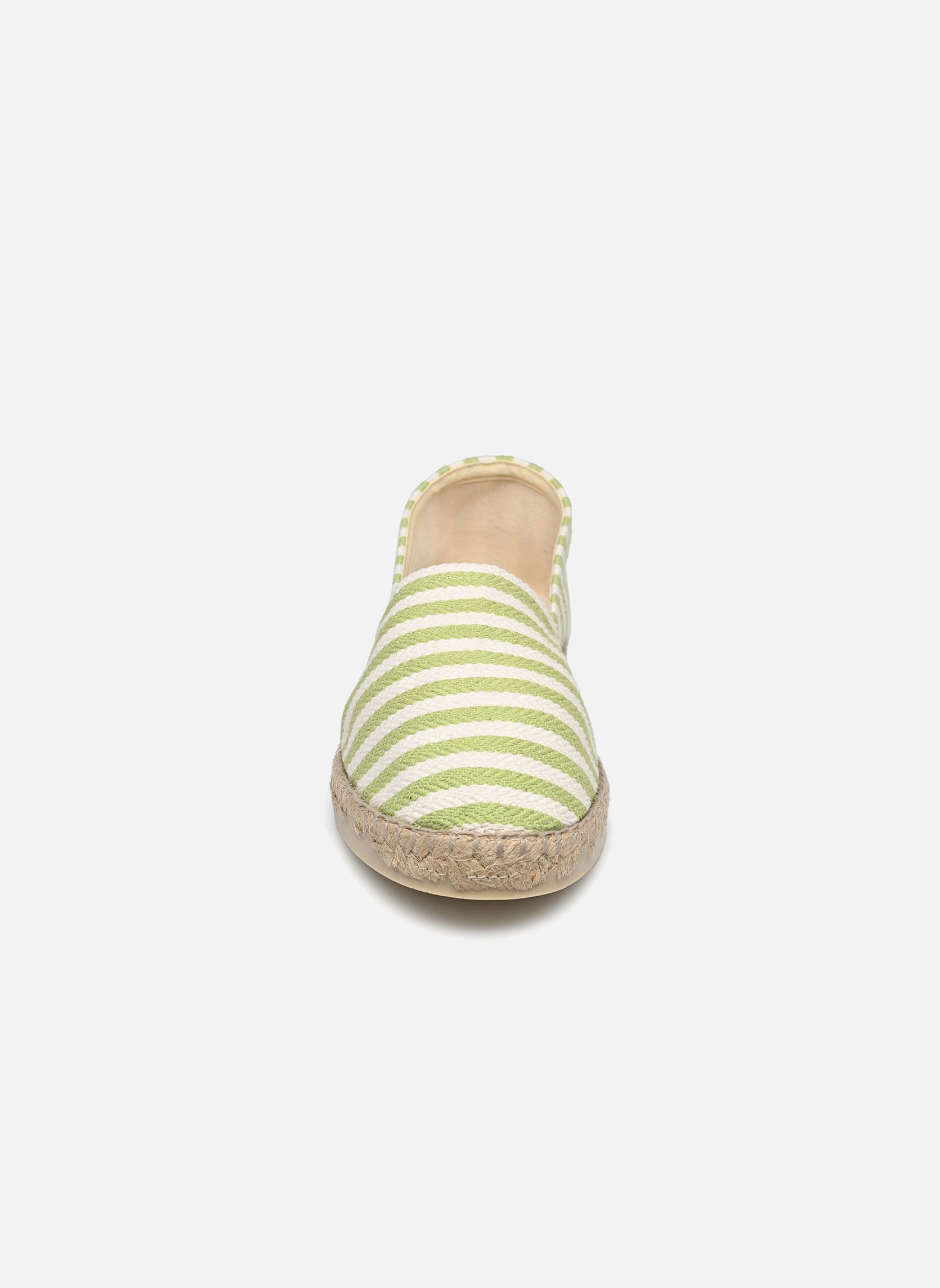 Espadrilles plates ESPADRILLE RAYURE femme vert La maison de l'espadrille Espadrilles plates ESPADRILLE RAYURE femme vert PISTACHE