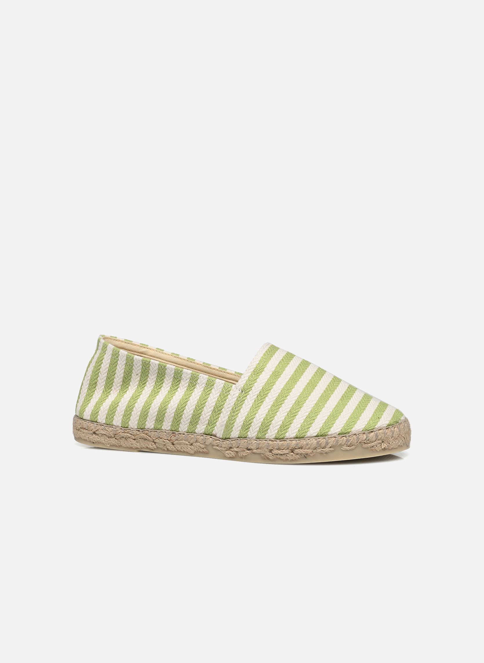 Espadrilles plates ESPADRILLE RAYURE femme vert La maison de l'espadrille Espadrilles plates ESPADRILLE RAYURE femme vert PISTACHE
