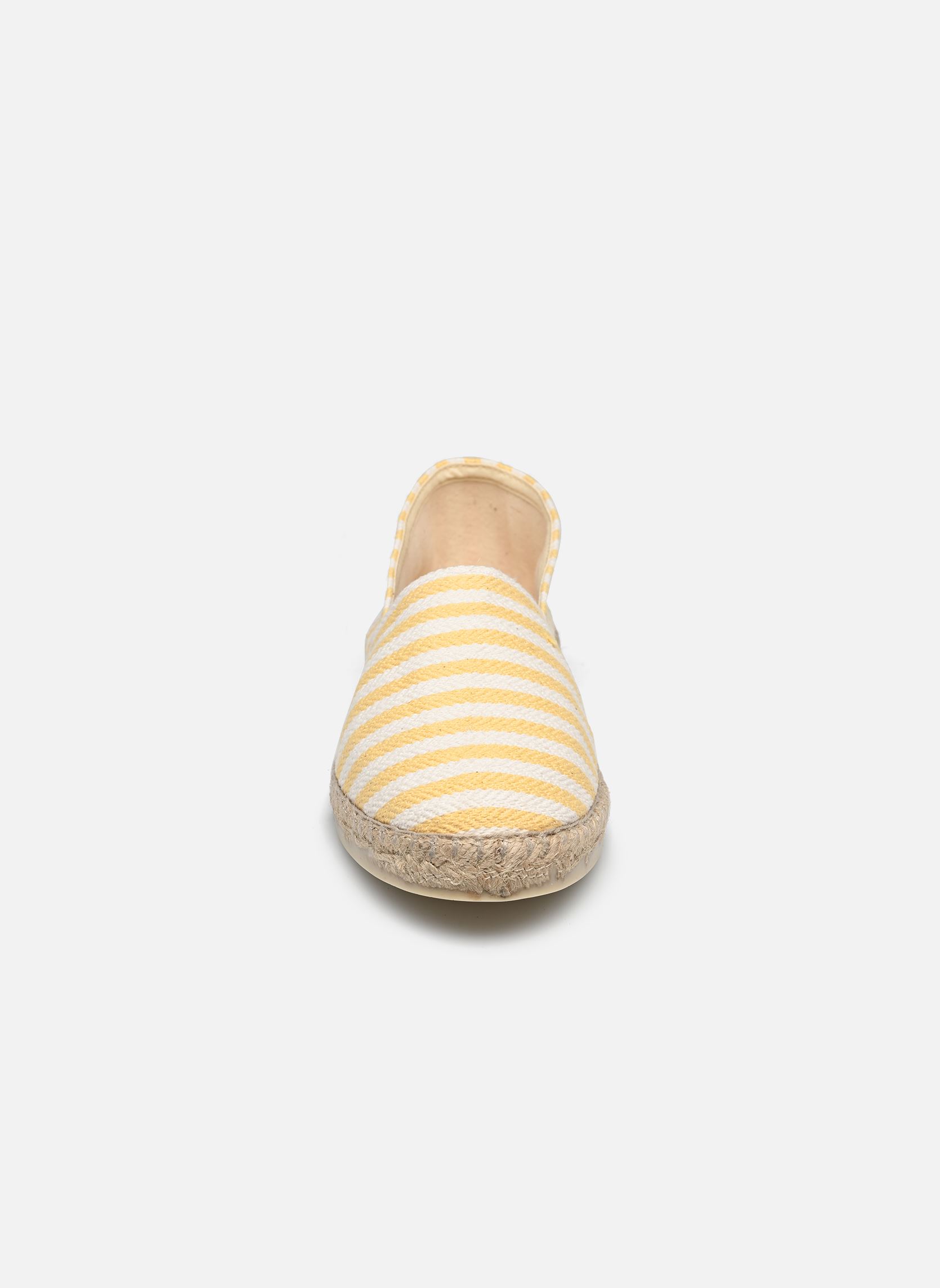 Platte espadrilles ESPADRILLE RAYURE dames geel La maison de l'espadrille Platte espadrilles ESPADRILLE RAYURE dames geel Jaune