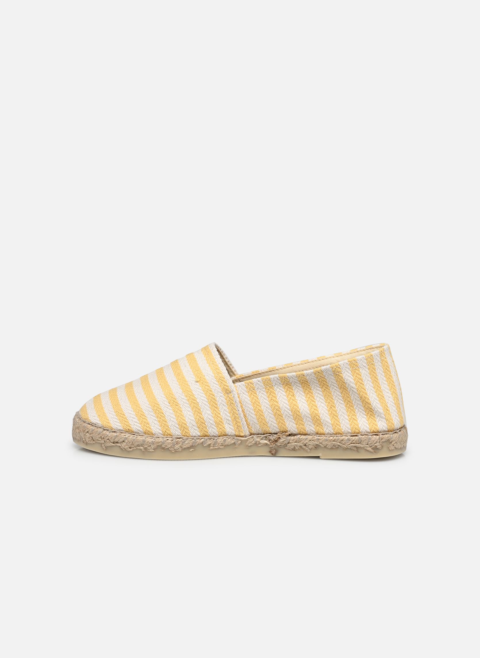Platte espadrilles ESPADRILLE RAYURE dames geel La maison de l'espadrille Platte espadrilles ESPADRILLE RAYURE dames geel Jaune