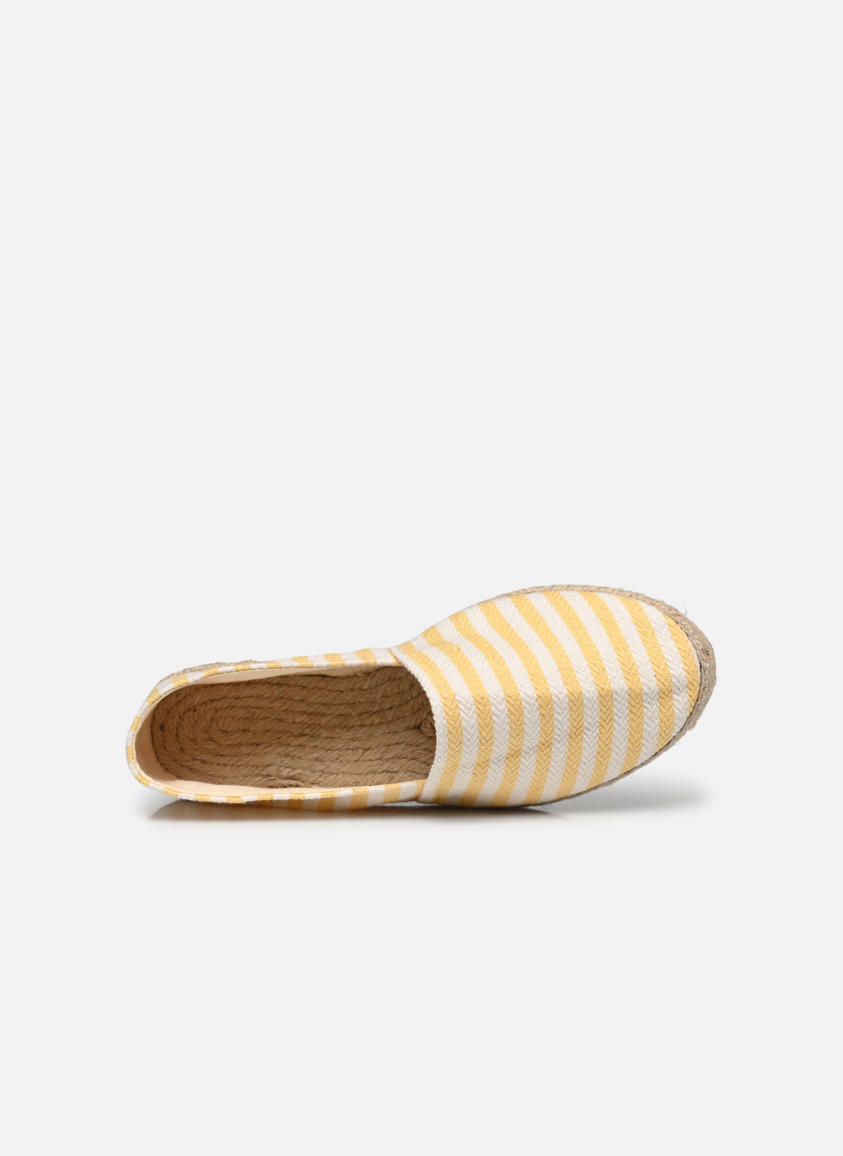 Platte espadrilles ESPADRILLE RAYURE dames geel La maison de l'espadrille Platte espadrilles ESPADRILLE RAYURE dames geel Jaune