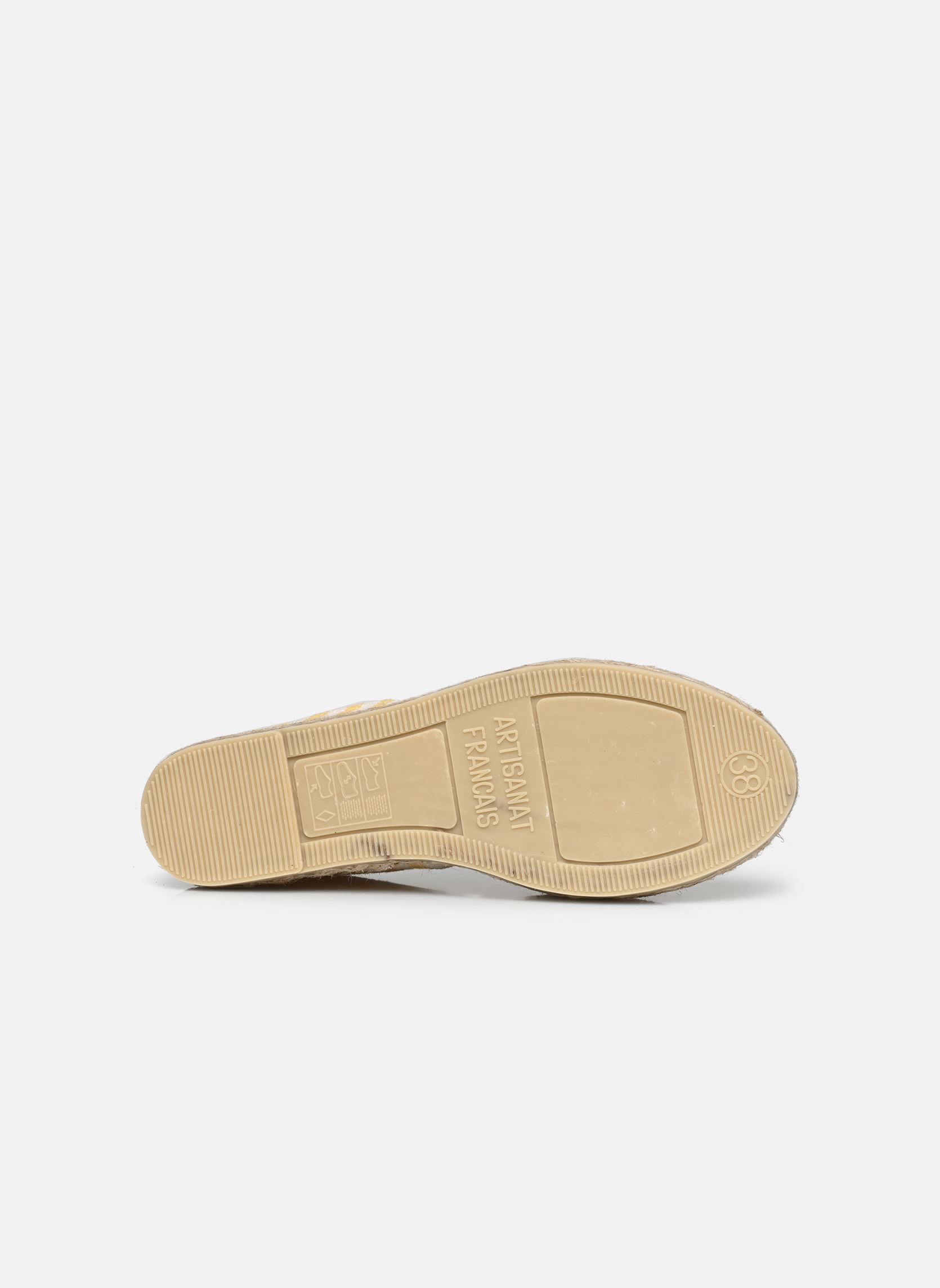 Platte espadrilles ESPADRILLE RAYURE dames geel La maison de l'espadrille Platte espadrilles ESPADRILLE RAYURE dames geel Jaune