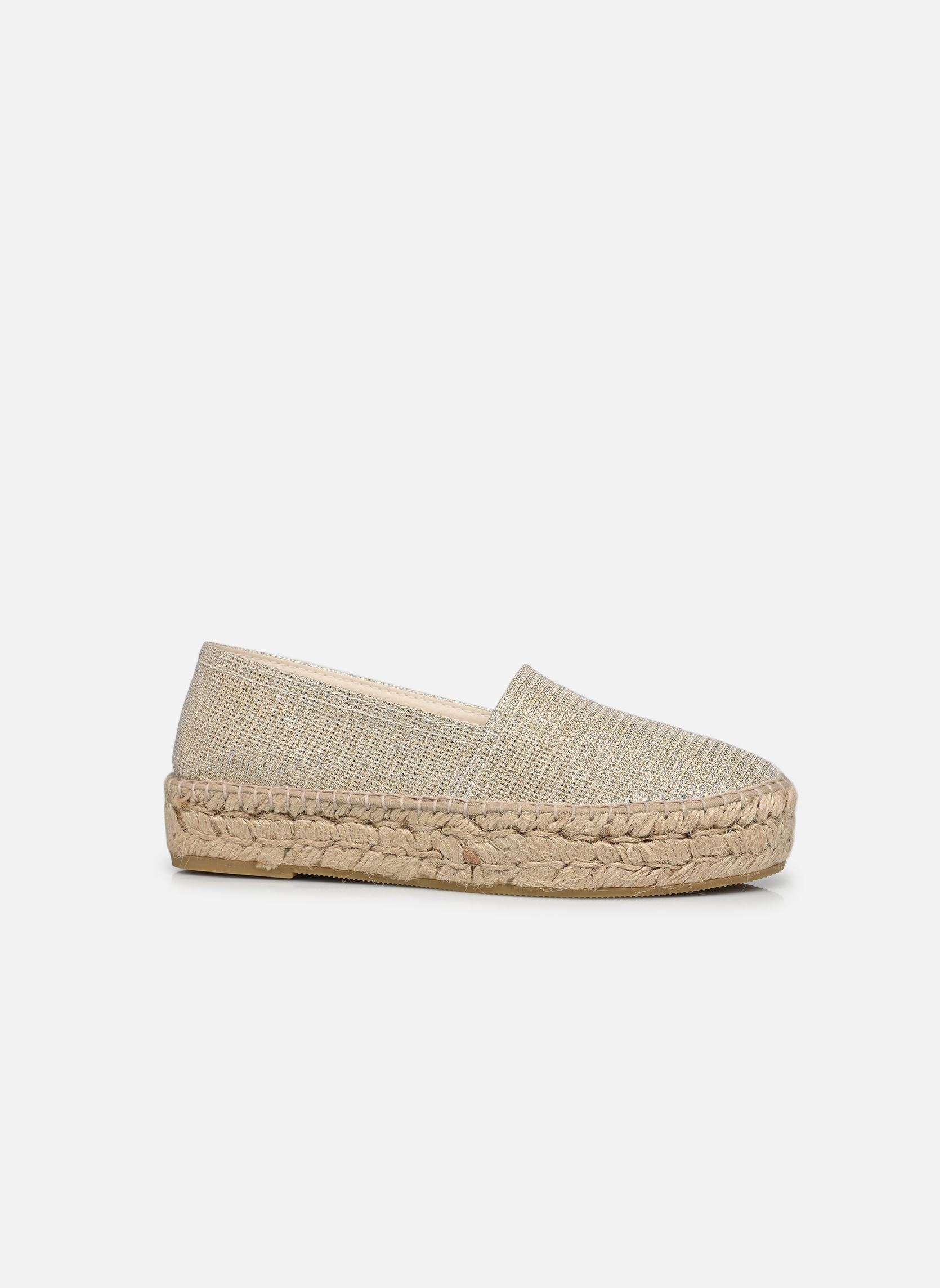 Platte espadrilles ESPADRILLE PLATEAU dames goud en brons La maison de l'espadrille Platte espadrilles ESPADRILLE PLATEAU dames goud en brons OR