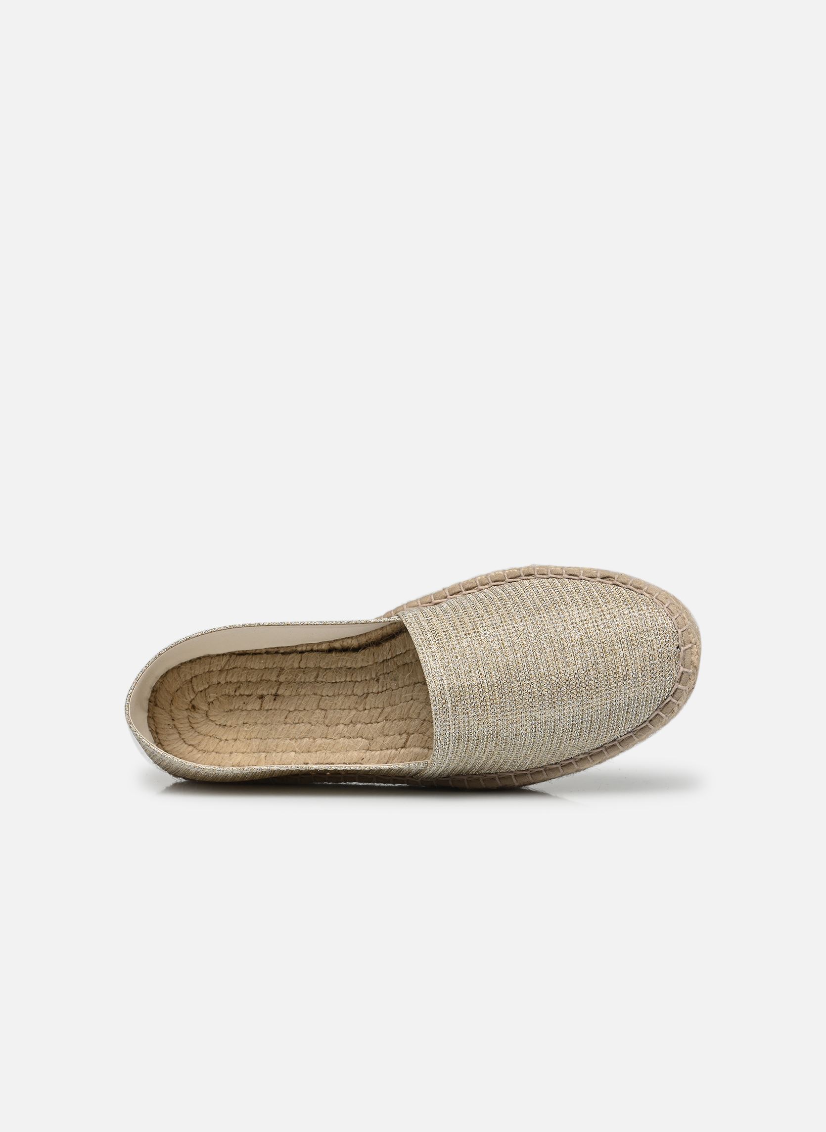 Platte espadrilles ESPADRILLE PLATEAU dames goud en brons La maison de l'espadrille Platte espadrilles ESPADRILLE PLATEAU dames goud en brons OR