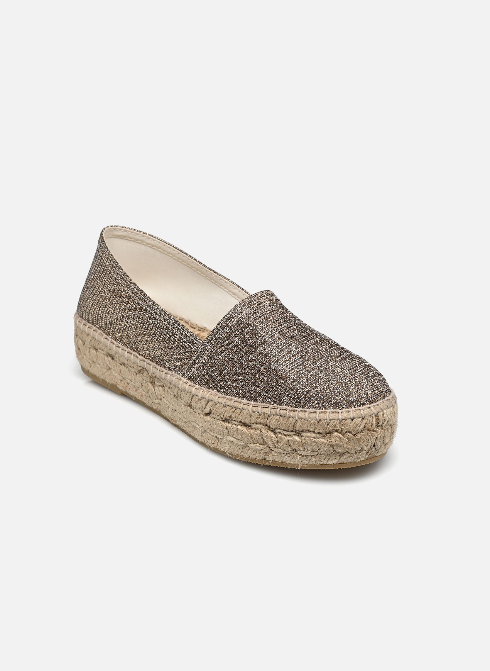 Espadrillas piatte ESPADRILLE PLATEAU donna oro e bronzo La maison de l'espadrille Espadrillas piatte ESPADRILLE PLATEAU donna oro e bronzo BRONZE