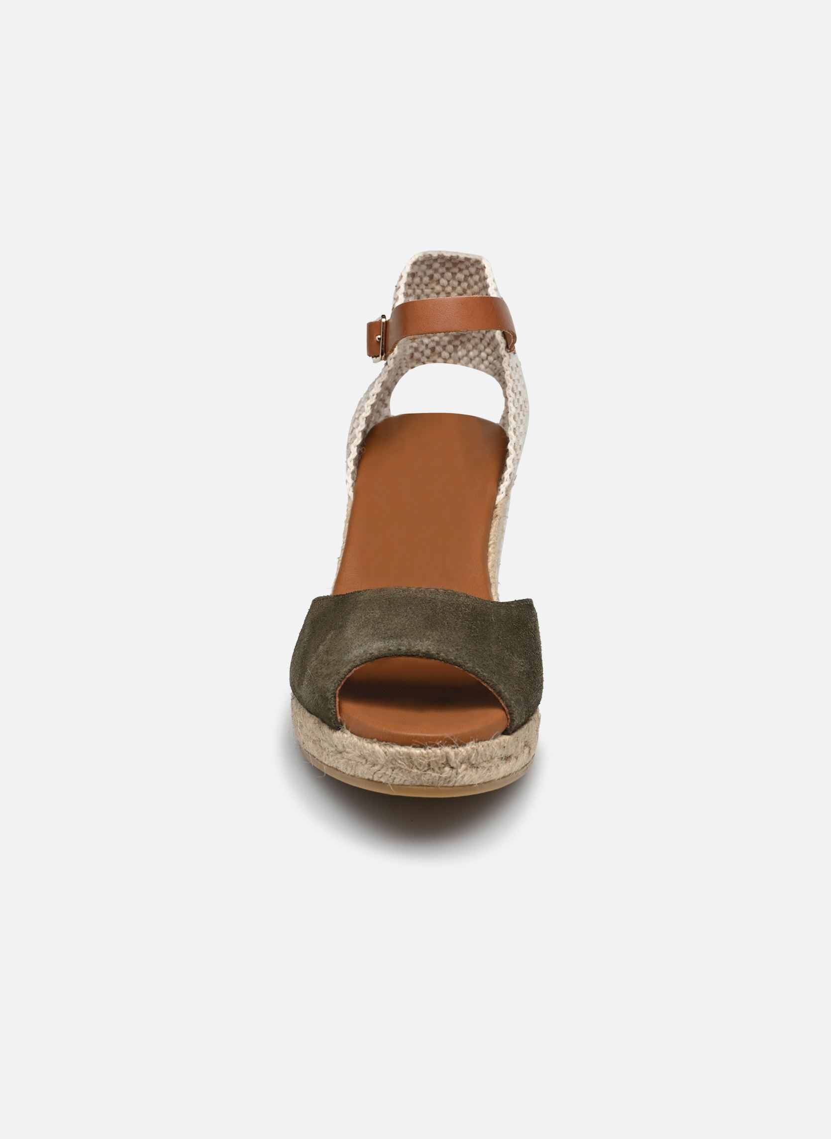 Keil- und Plateau-Espadrilles COMPENSE BRIDE BO damen grün La maison de l'espadrille Keil- und Plateau-Espadrilles COMPENSE BRIDE BO damen grün KAKI