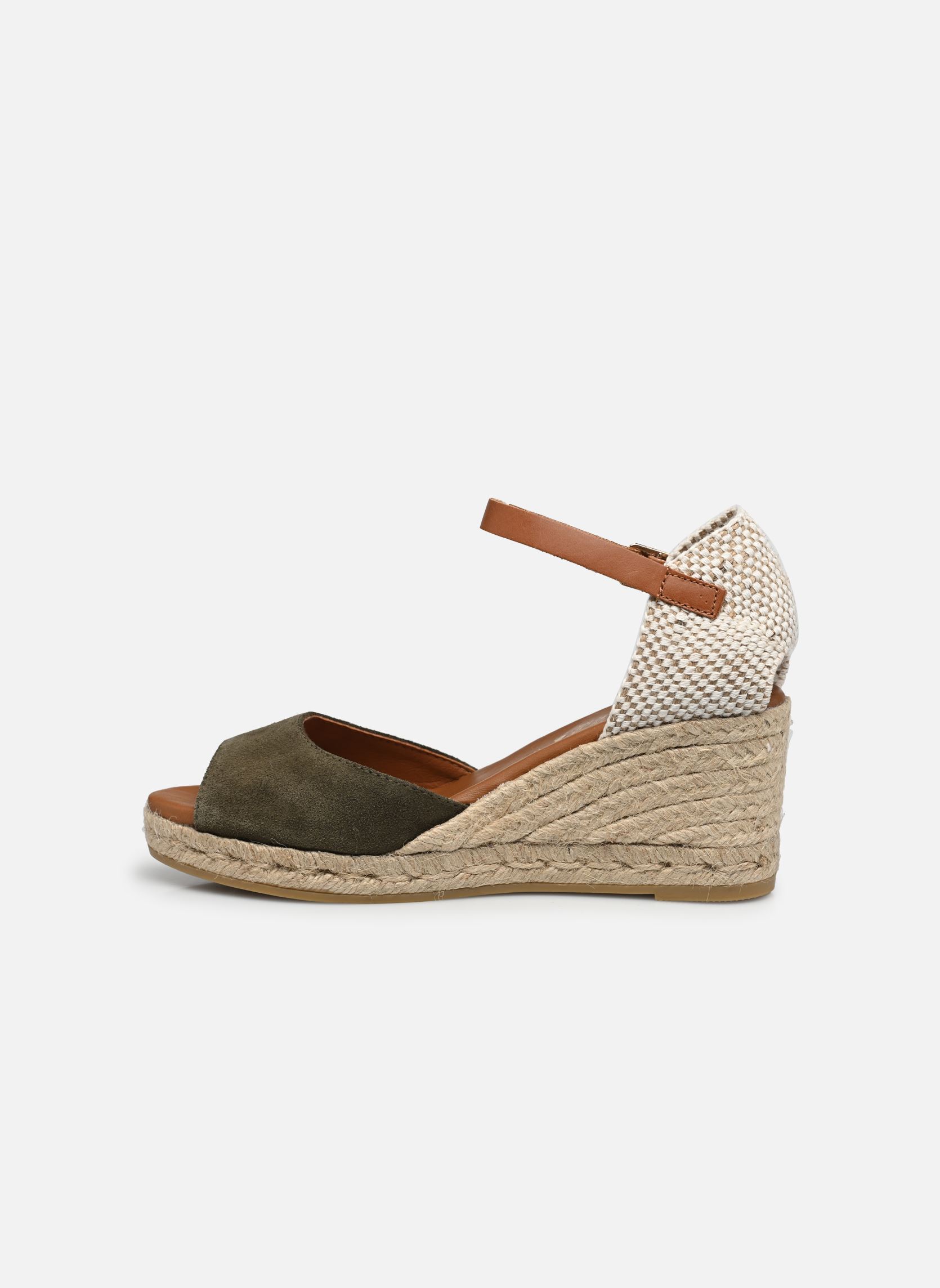 Keil- und Plateau-Espadrilles COMPENSE BRIDE BO damen grün La maison de l'espadrille Keil- und Plateau-Espadrilles COMPENSE BRIDE BO damen grün KAKI
