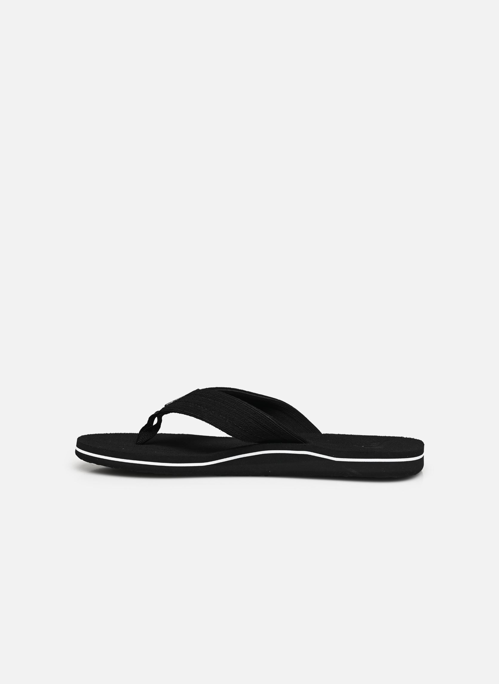 Tongs MOLOKAI LAYBACK TEXTURED homme noir Quiksilver Tongs MOLOKAI LAYBACK TEXTURED homme noir Black/white/black