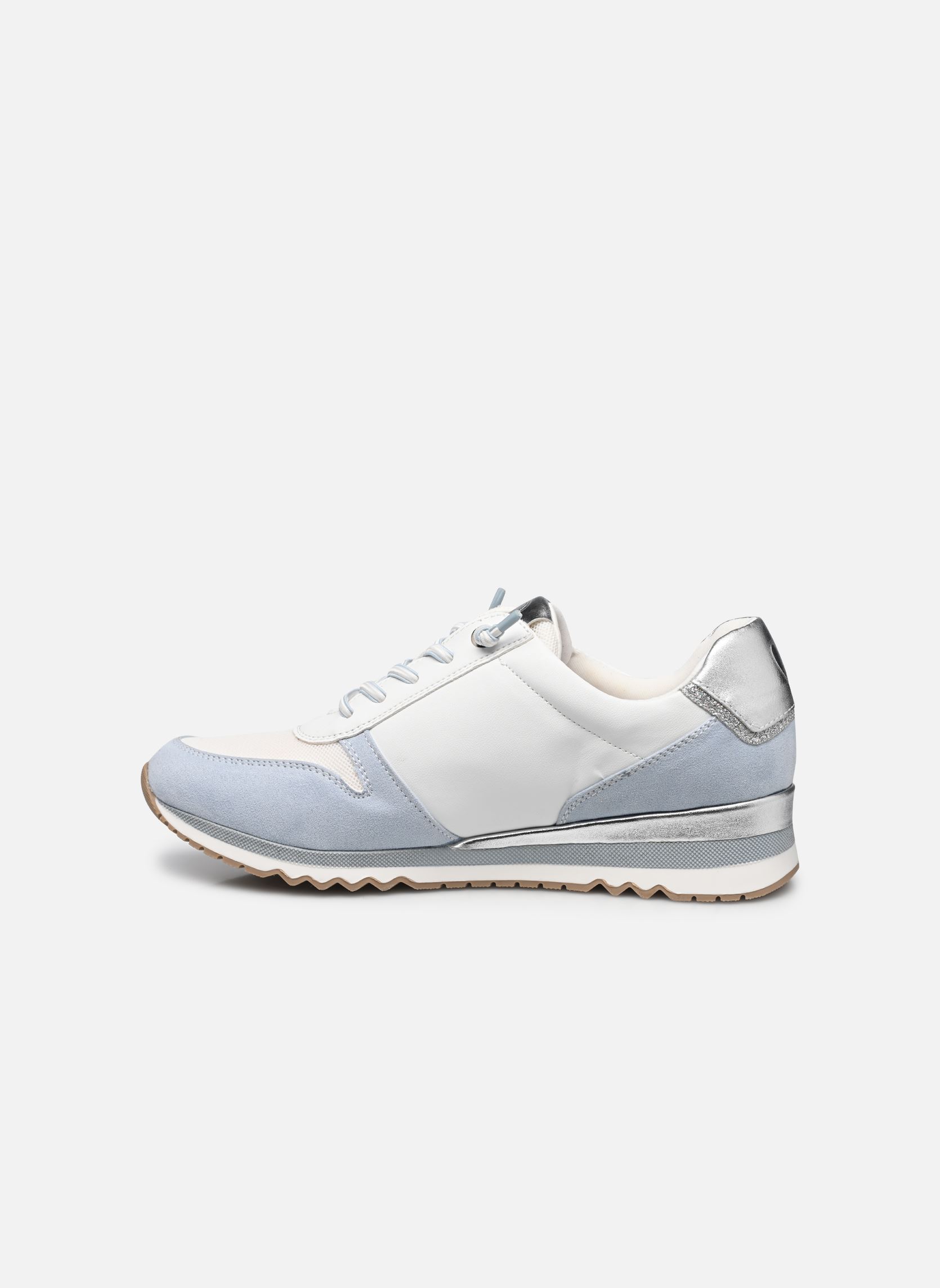 Lage sneakers 23707-41 dames wit Marco Tozzi Lage sneakers 23707-41 dames wit WHITE/LT.BLUE