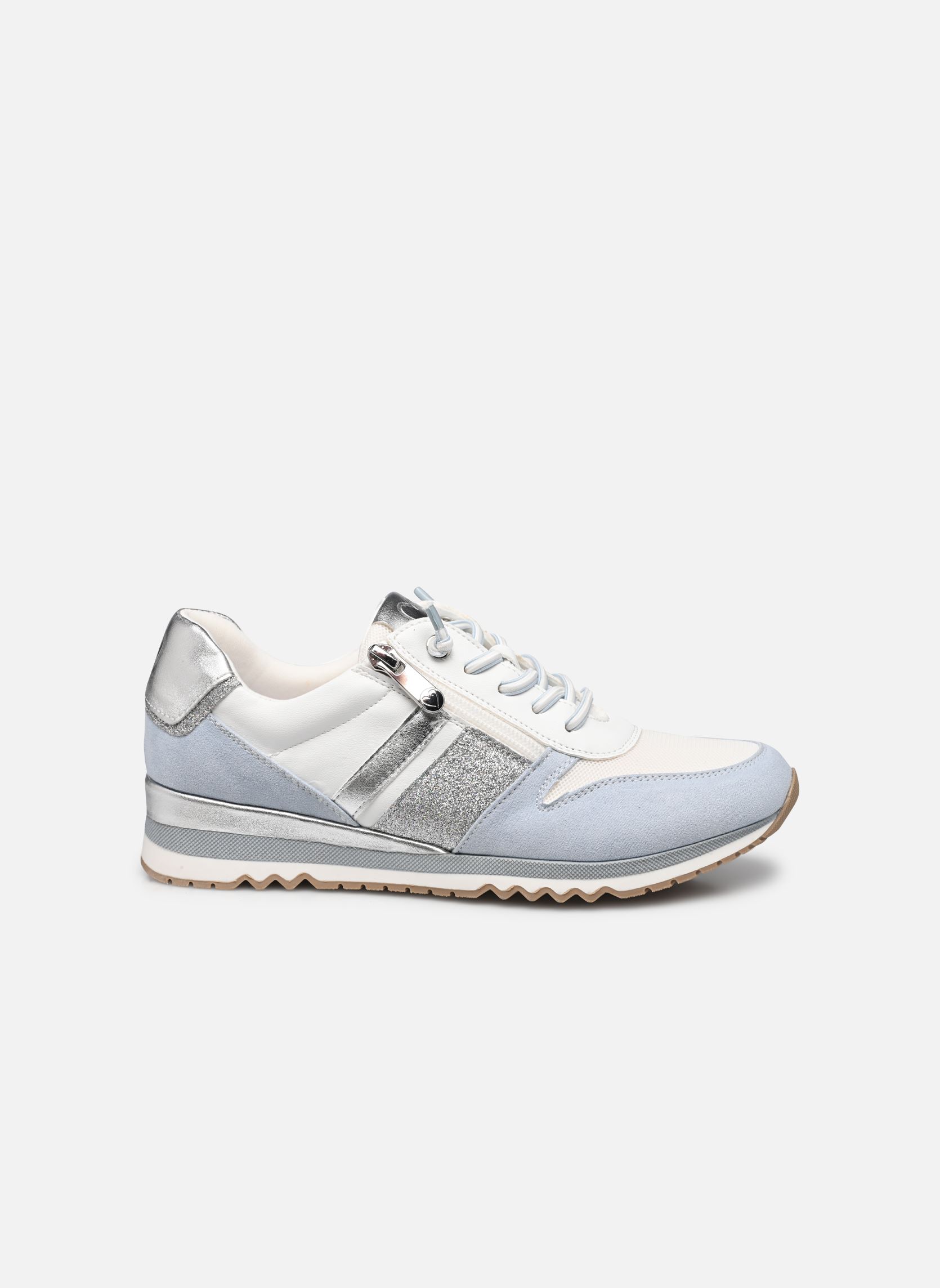 Lage sneakers 23707-41 dames wit Marco Tozzi Lage sneakers 23707-41 dames wit WHITE/LT.BLUE