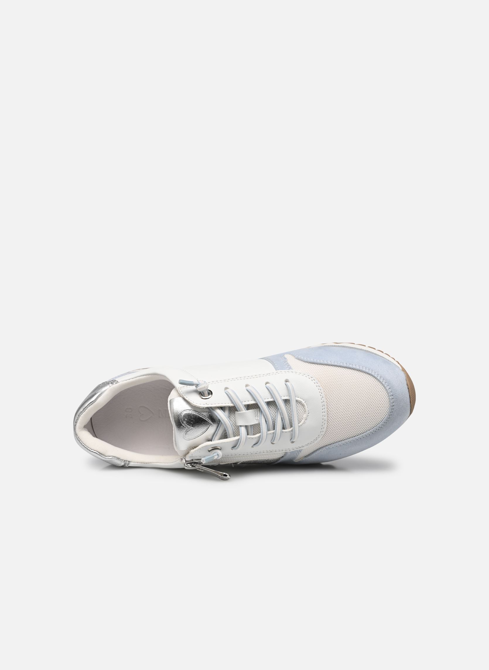 Lage sneakers 23707-41 dames wit Marco Tozzi Lage sneakers 23707-41 dames wit WHITE/LT.BLUE