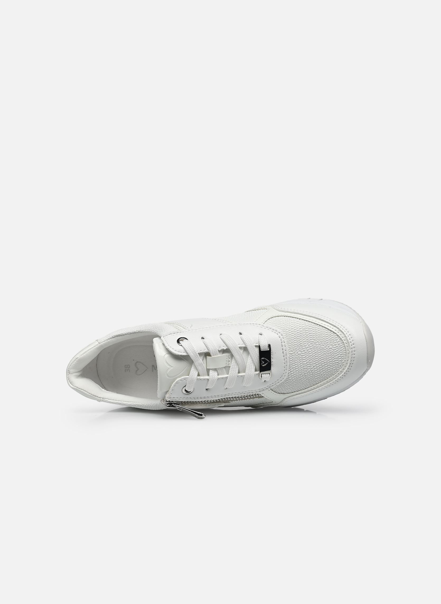 Baskets compensées 23743-42 femme blanc Marco Tozzi Baskets compensées 23743-42 femme blanc WHITE