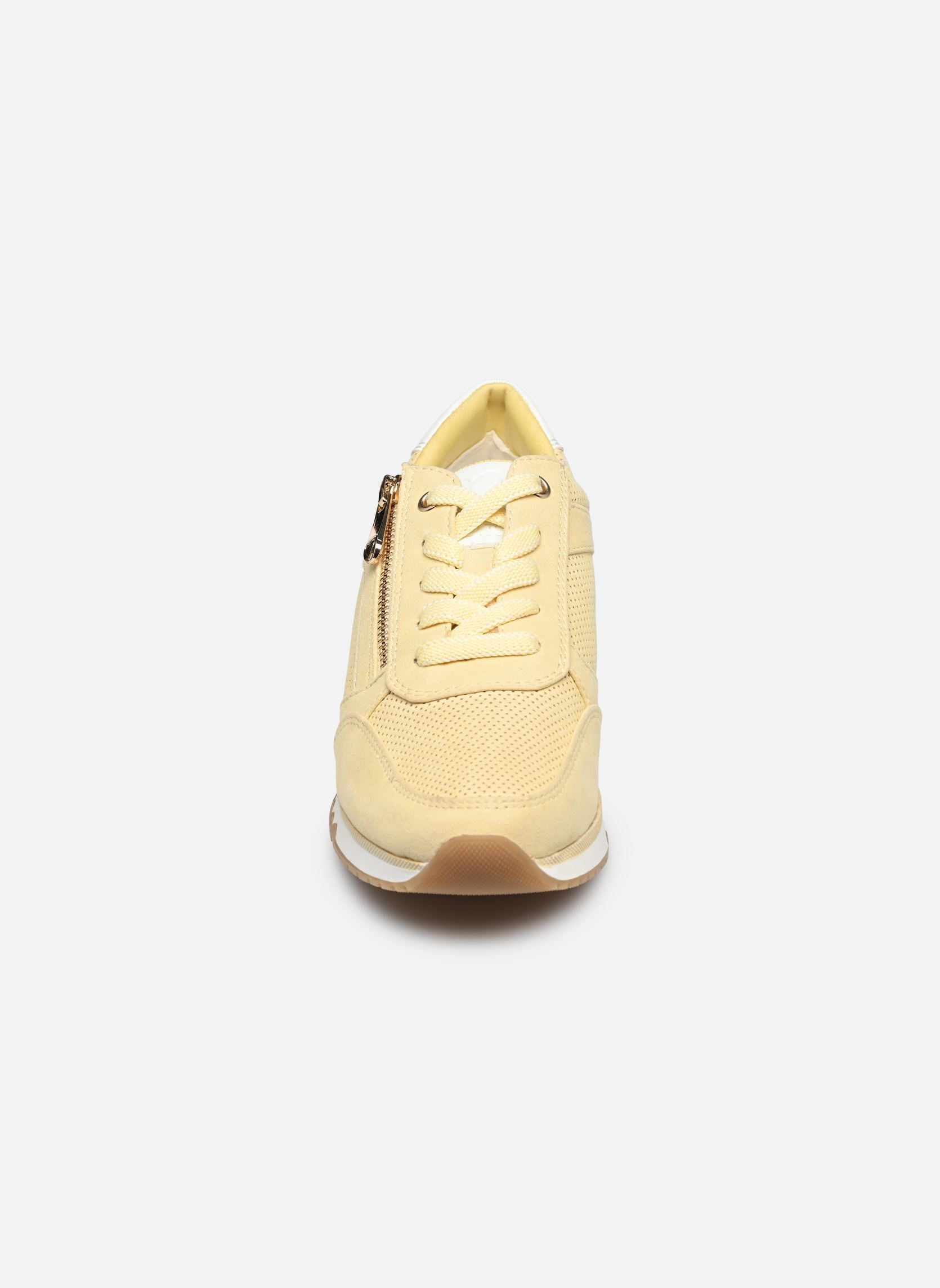 Niedrige Sneaker 23781-41 damen gelb Marco Tozzi Niedrige Sneaker 23781-41 damen gelb VANILLA COMB