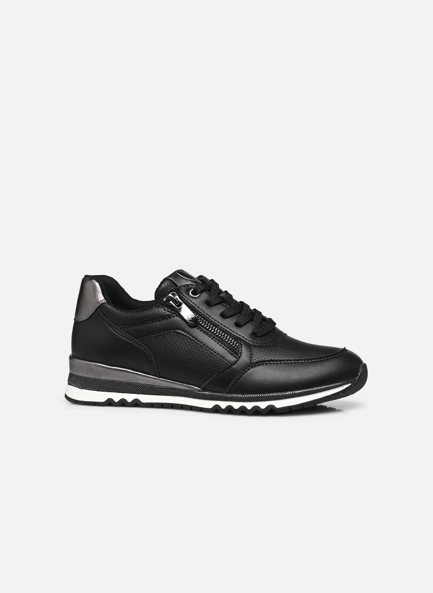 Lage sneakers 23782-41 dames zwart Marco Tozzi Lage sneakers 23782-41 dames zwart BLACK/GUN MTL N