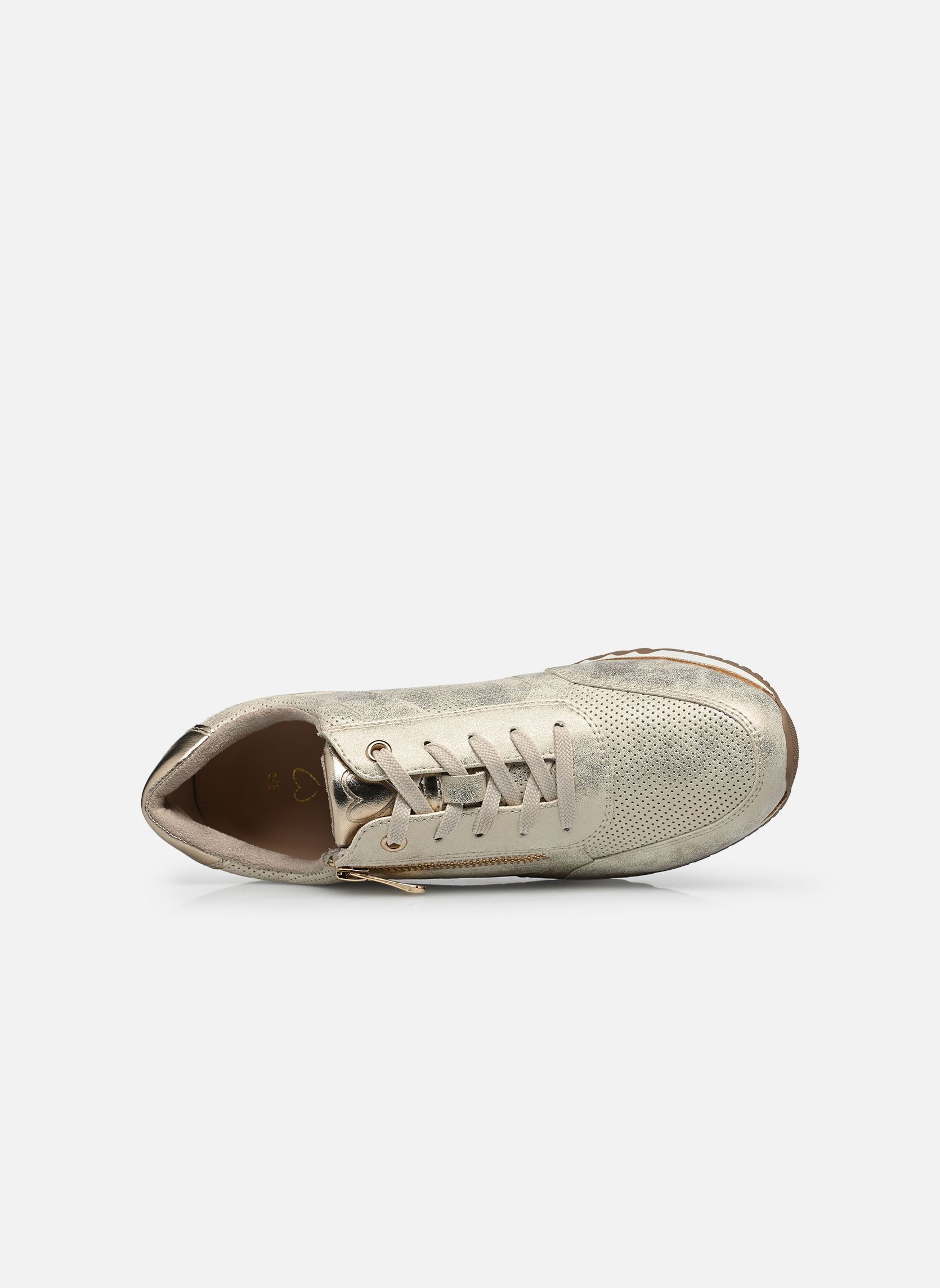 Baskets basses 23782-41 femme or et bronze Marco Tozzi Baskets basses 23782-41 femme or et bronze Dune Met.Comb N