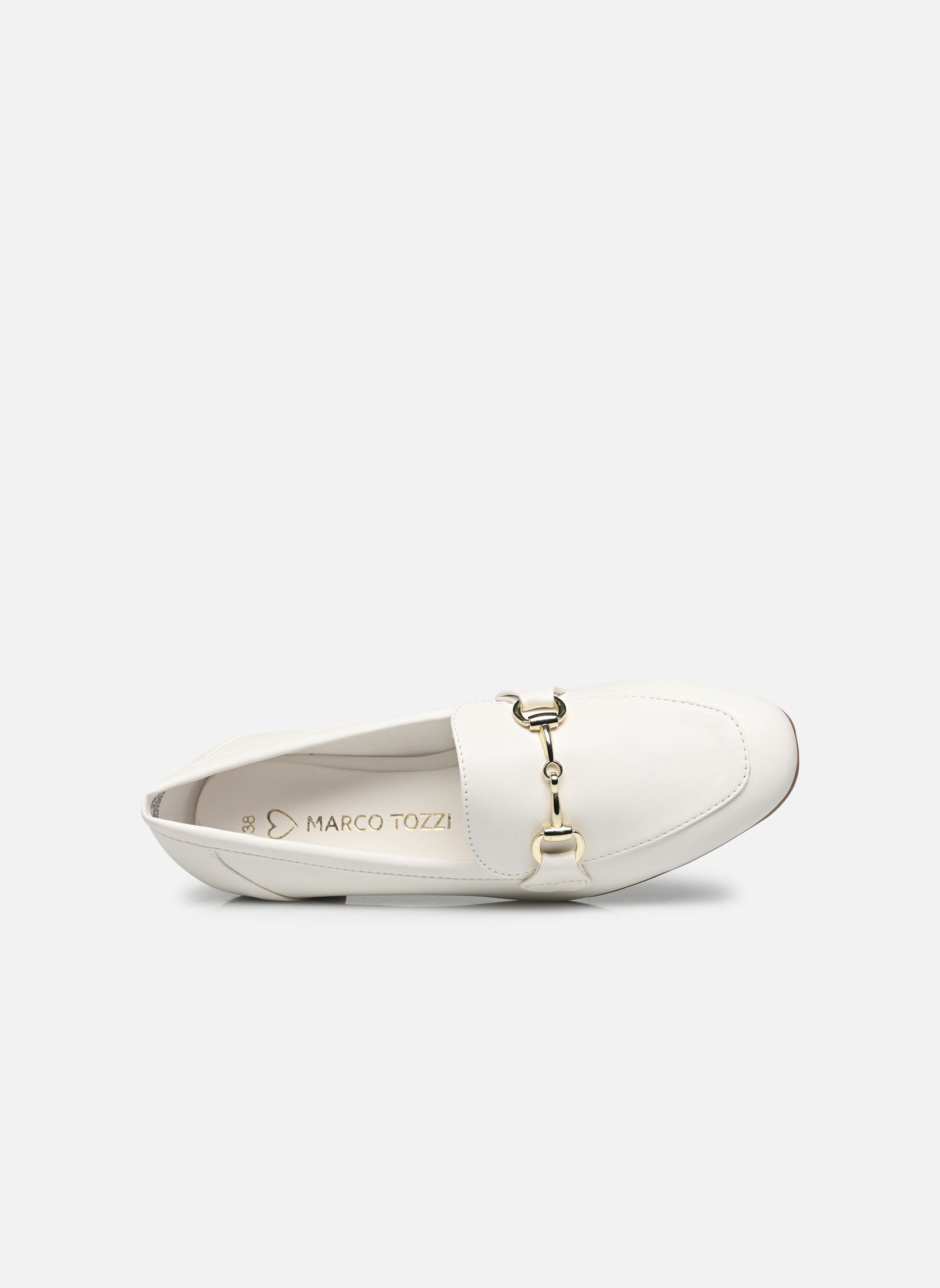 Mocassins 24213-41 dames wit Marco Tozzi Mocassins 24213-41 dames wit WHITE/GOLD